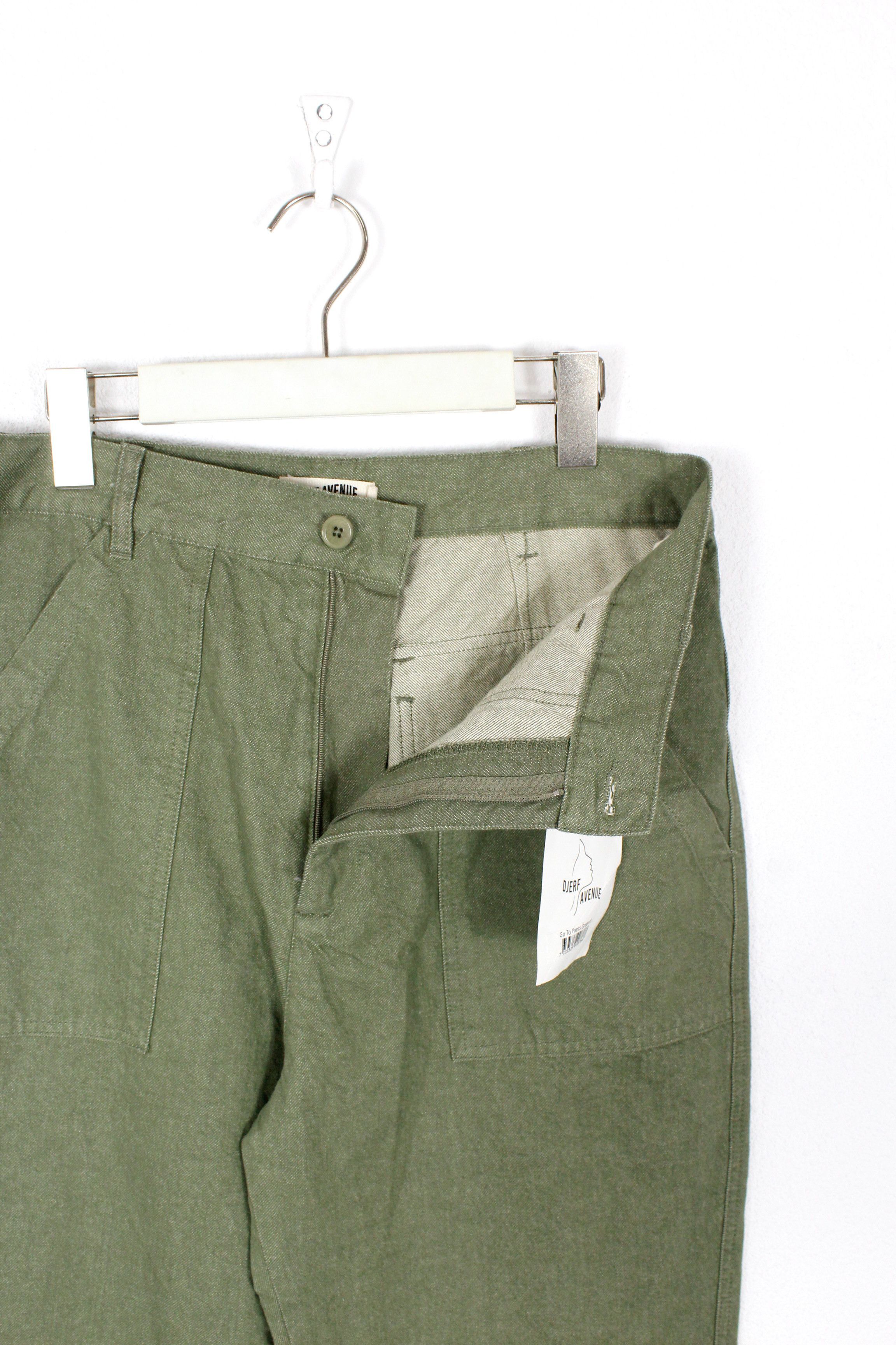 Other Djerf Avenue Go To Pants Green Military Army Trousers Size US 30 / EU 46 - 5 Thumbnail