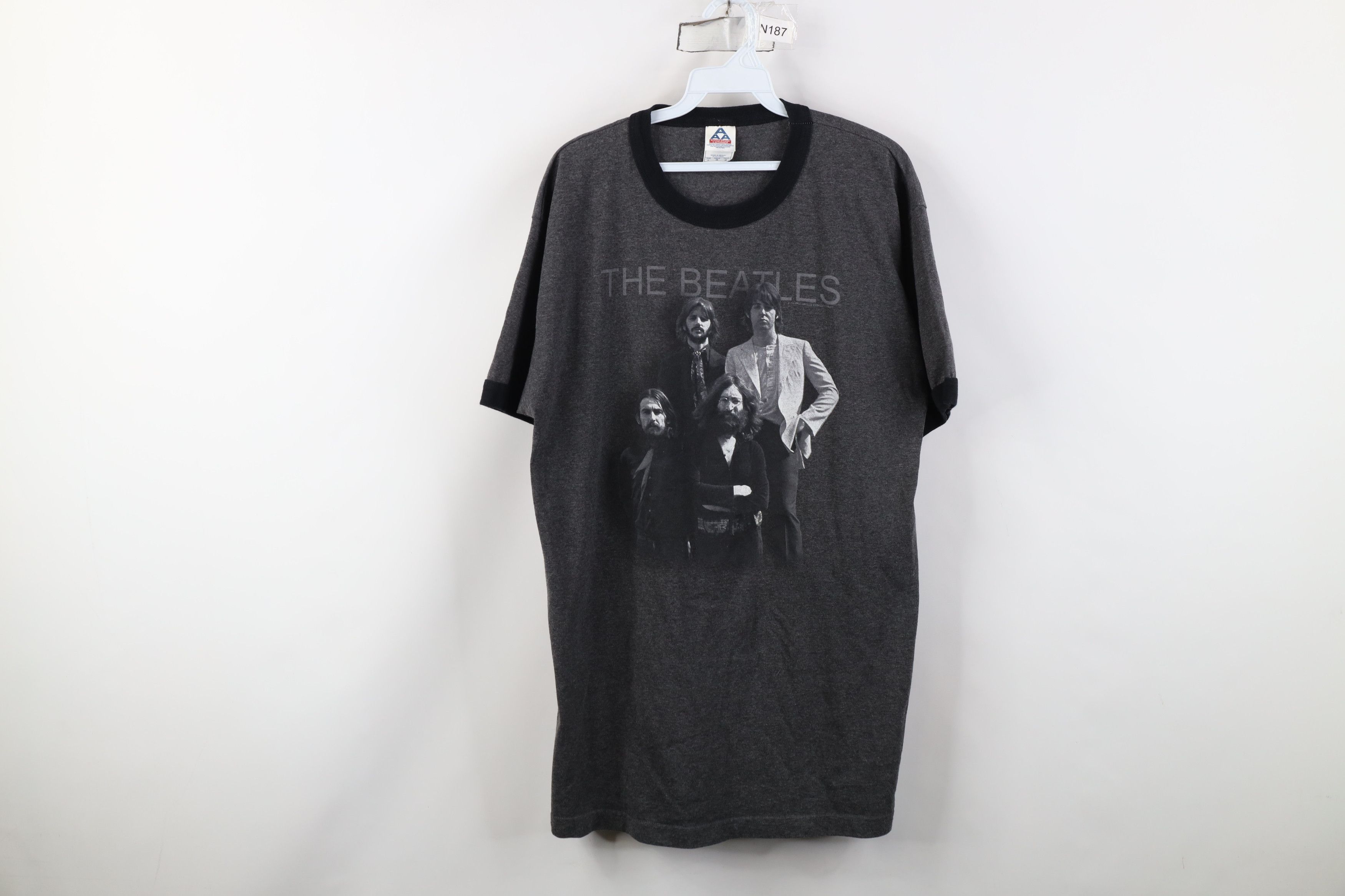 Vintage Vintage Y2K 2006 Beatles Band Short Sleeve Ringer T-Shirt Size US L / EU 52-54 / 3 - 1 Thumbnail