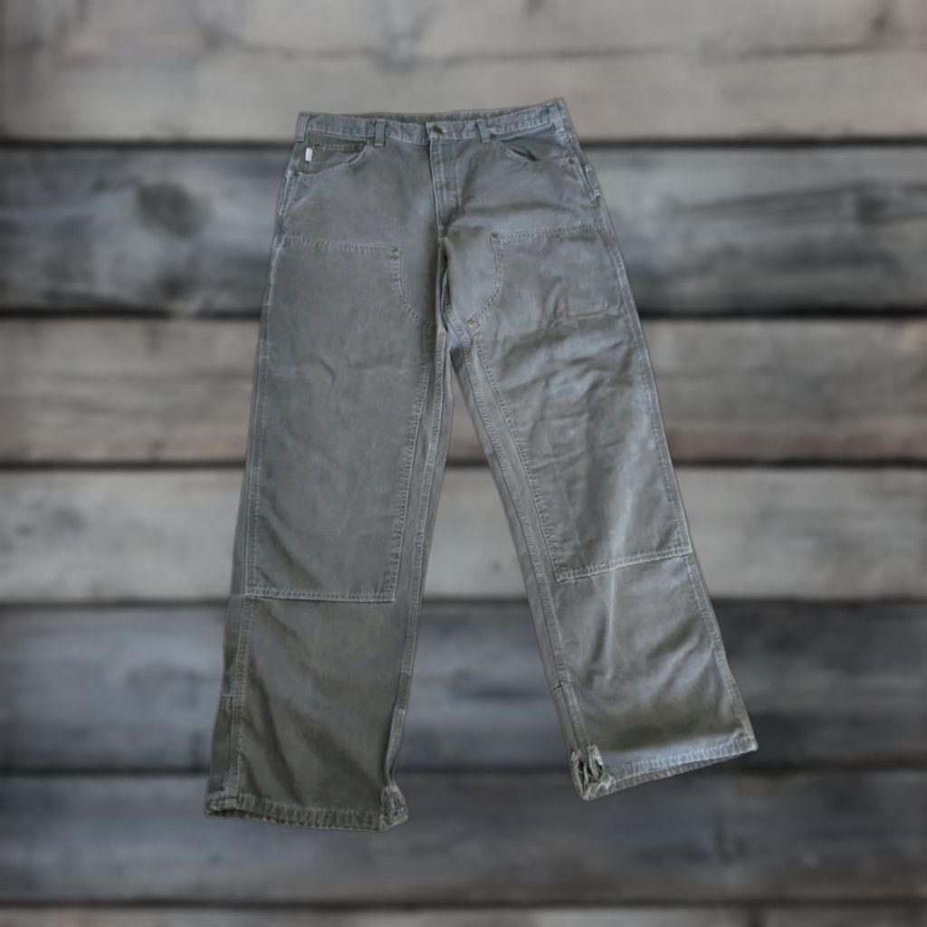 Carhartt VINTAGE Carhartt Men's Workwear Pants 38x34 Canvas Double Knee Cargo Relaxed Fit Green Size US 38 / EU 54 - 1 Thumbnail