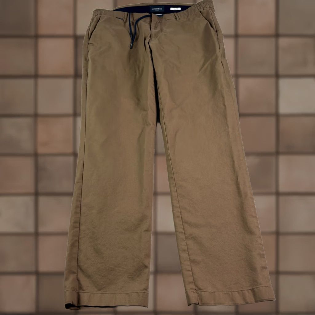 Vintage Mr Marvis Pants Mens 38x32 Brown Chino The Actives Trousers Stretch Size US 38 / EU 54 - 1 Thumbnail
