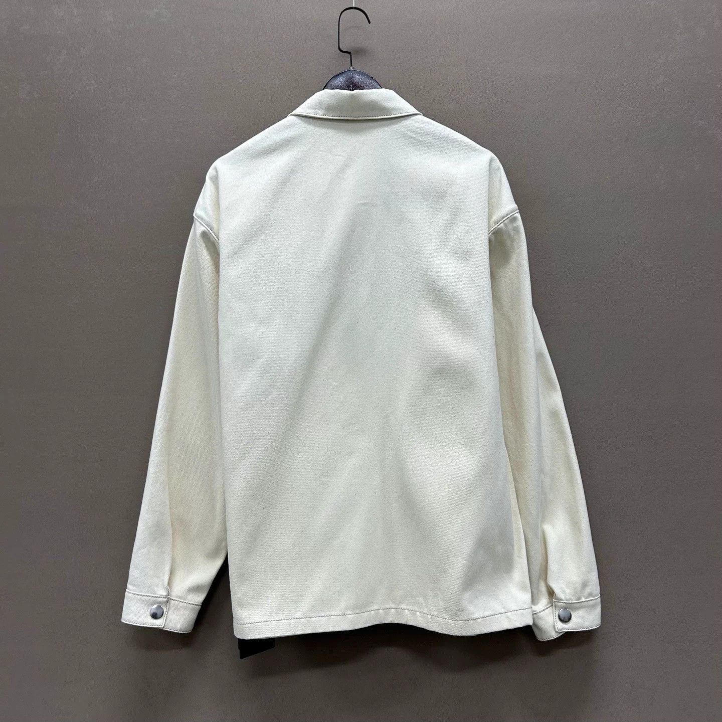 Prada Prada 25 Distressed Triangle Logo Denim Jacket with Tags L Size US L / EU 52-54 / 3 - 2 Thumbnail
