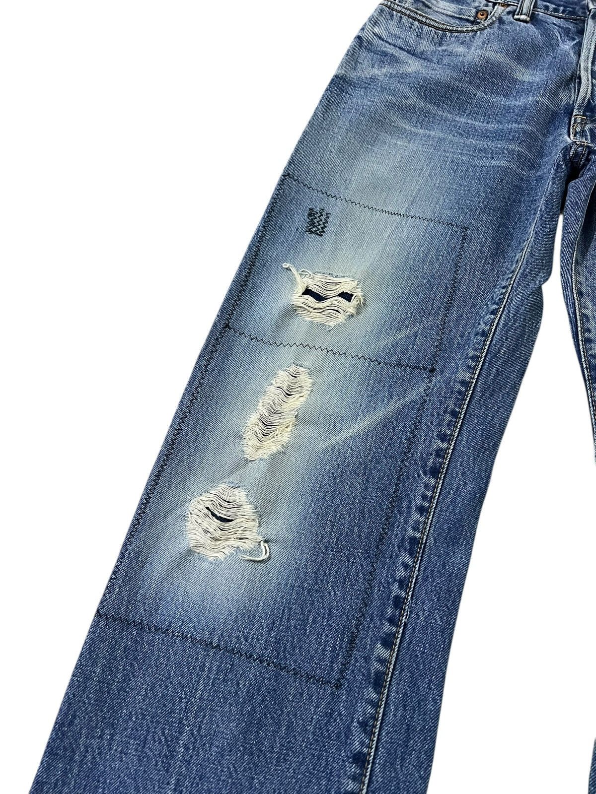 Blue Blue Japan Vintage Blue Blue Japan Patchwork Selvedge Jean Size US 29 - 13 Thumbnail