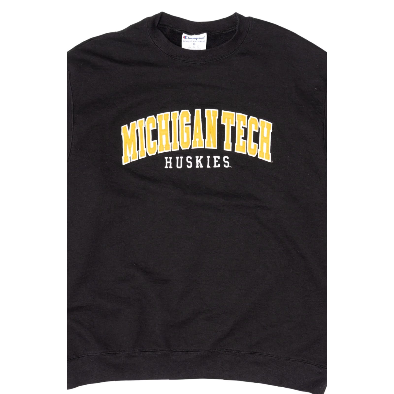 Champion VINTAGE Champion Sweatshirt Adult Medium Black Michigan Tech Huskies 2010s Size US M / EU 48-50 / 2 - 5 Thumbnail