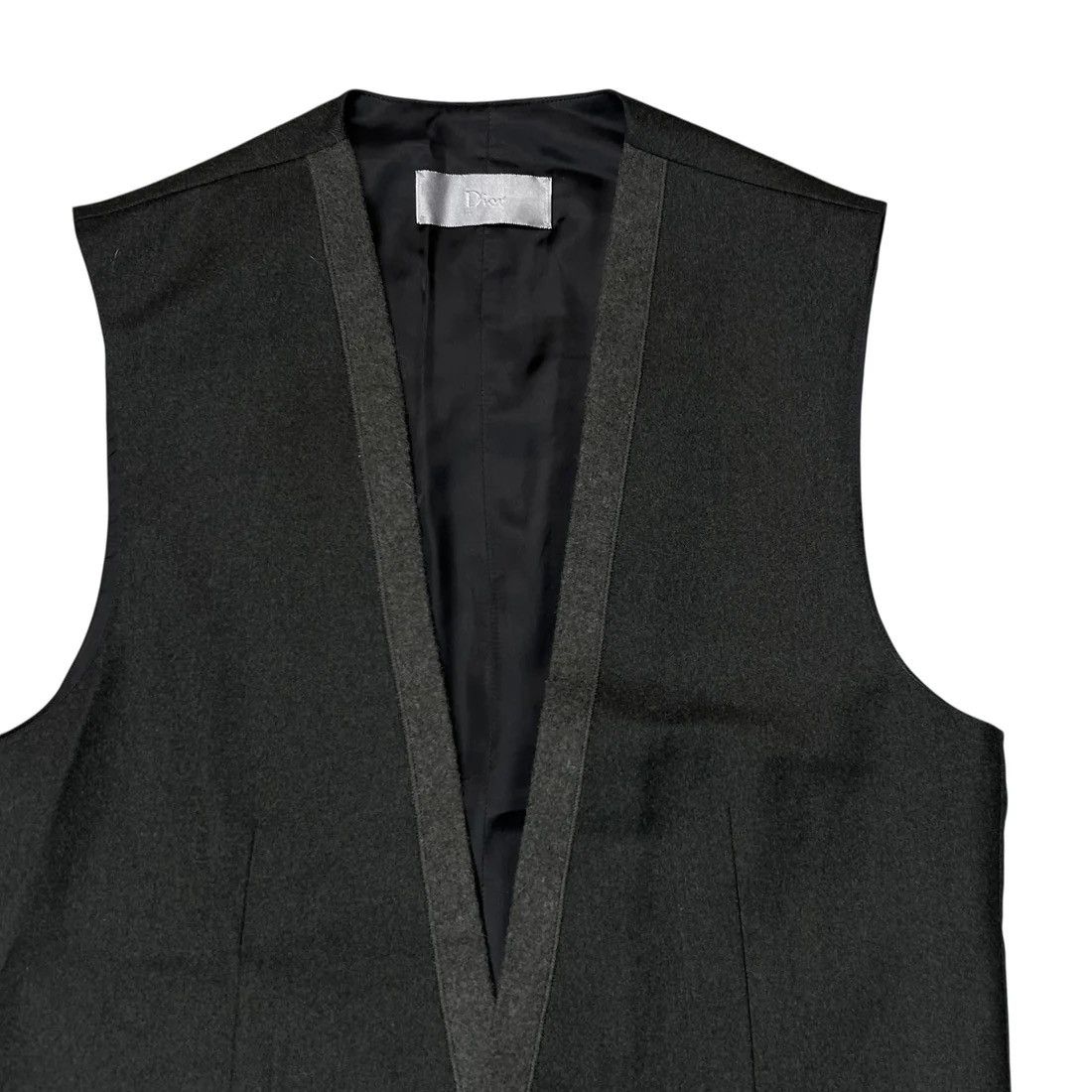 Dior Dior Homme Contrasted Brushed Cashmere Waistcoat - AW12 Size US S / EU 44-46 / 1 - 4 Thumbnail