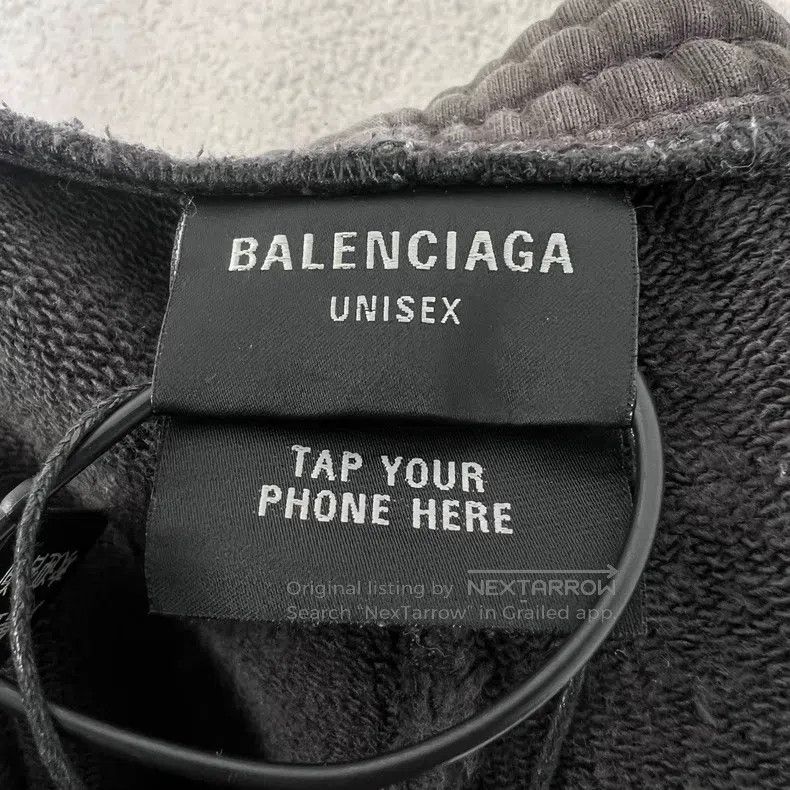 Balenciaga Balenciaga size S Embroidered Emblem Relaxed Washed Trouse Size US 27 - 3 Thumbnail