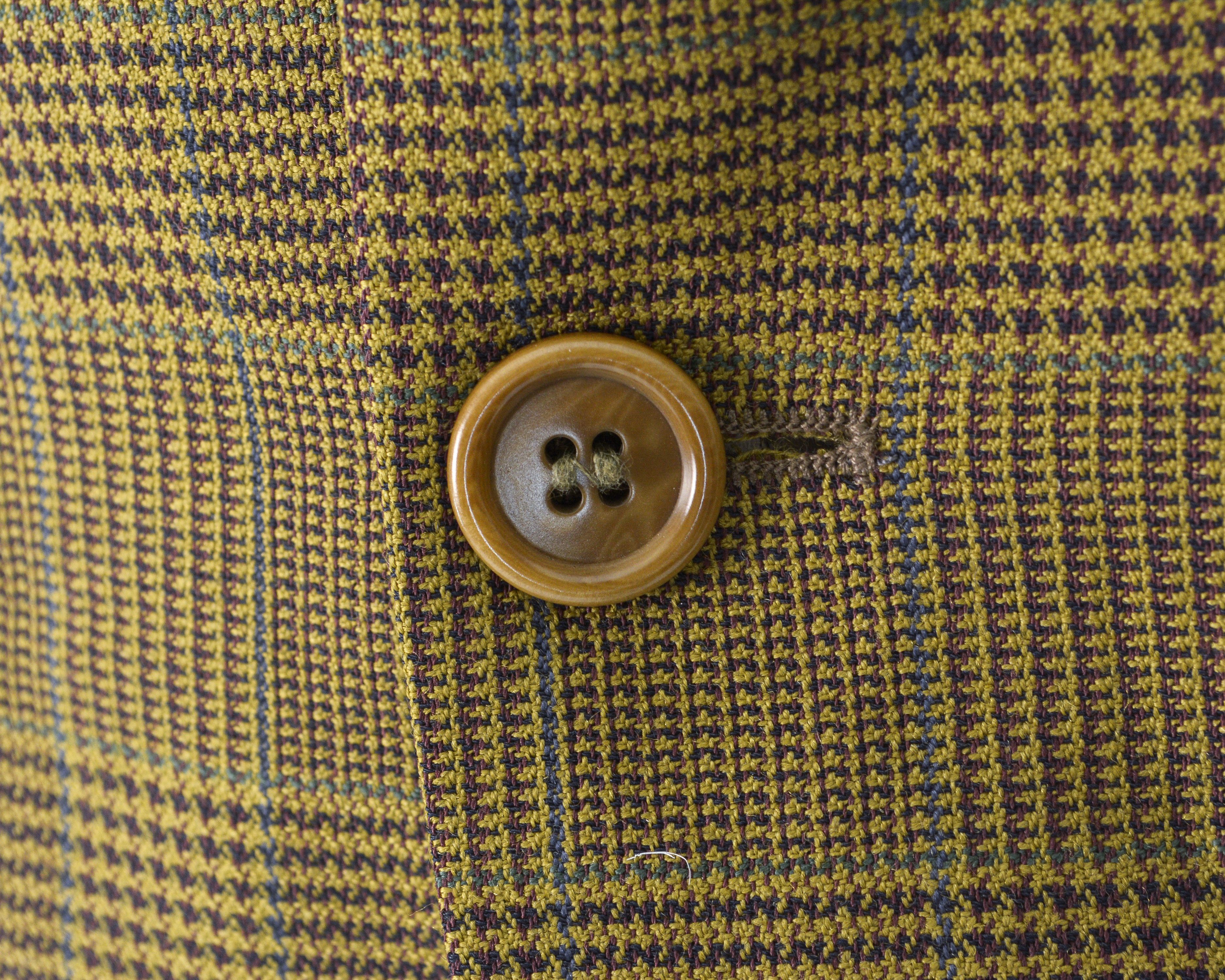 Hugo Corleone Vintage US 40 Blazer Virgin Wool M Jacket Check Size 40R - 6 Thumbnail