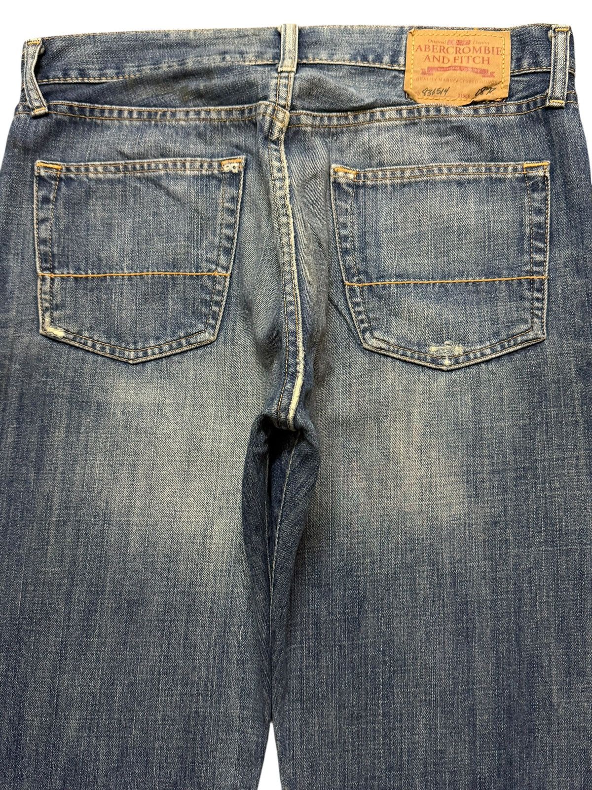 Abercrombie & Fitch Vintage 90s Abercrombie & Fitch Blue Faded Wash Wide Leg Size US 34 / EU 50 - 4 Thumbnail