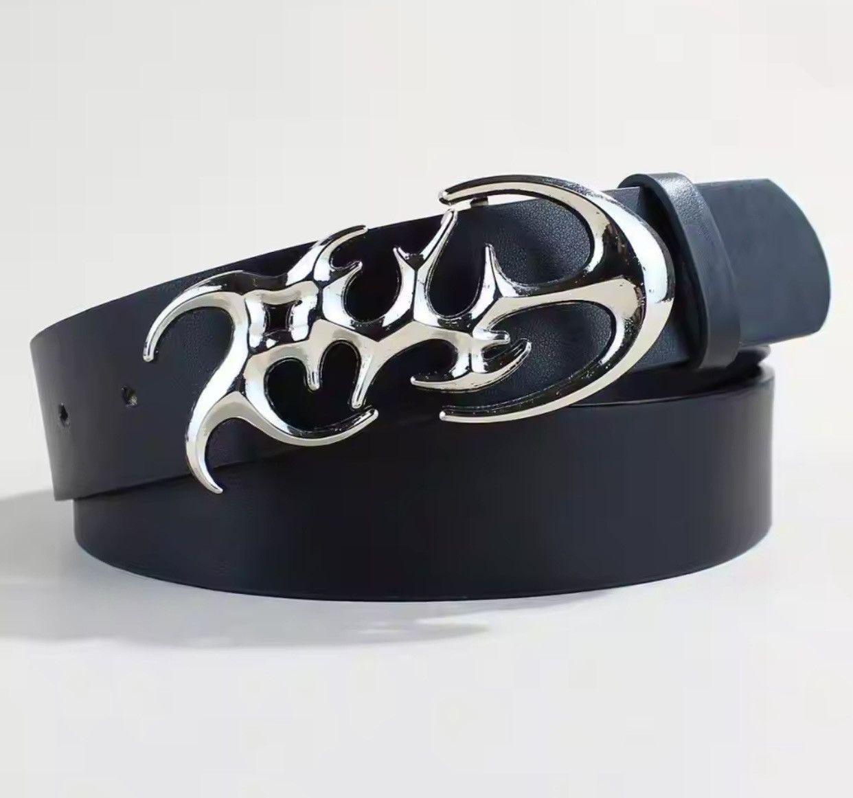 Japanese Brand × Vintage A8 - Y2K Silver Buckle Belt Size ONE SIZE - 1 Thumbnail