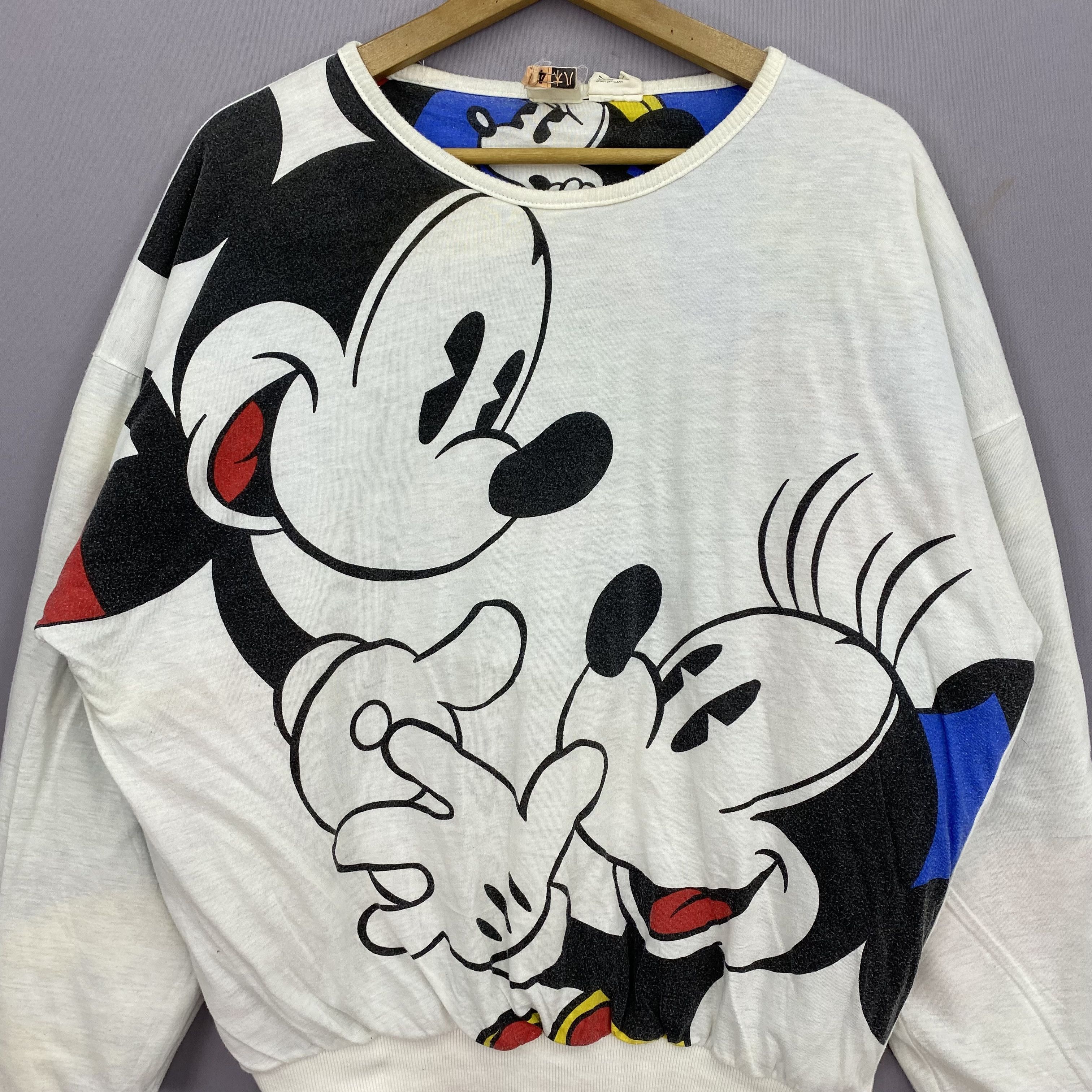Disney Vintage 90s Mickey Mouse Reversible Sweater Sweatshirt Size US L / EU 52-54 / 3 - 7 Thumbnail