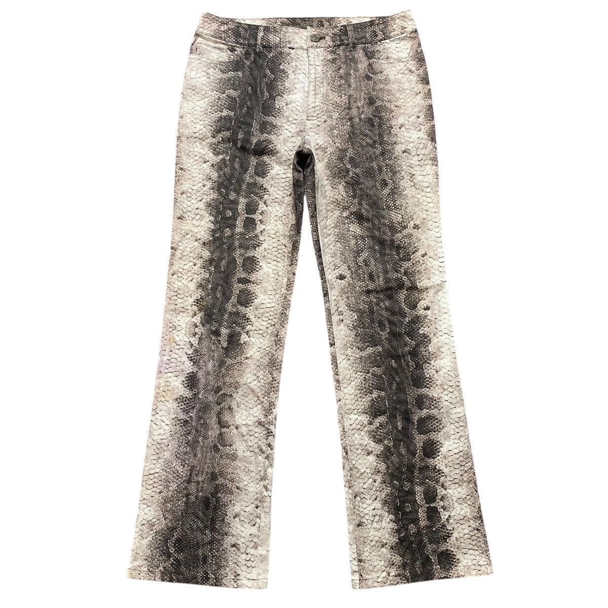 Japanese Brand Japanese Brand SPECCHIO Snake Skin Flare Pants Size 29" - 1 Thumbnail