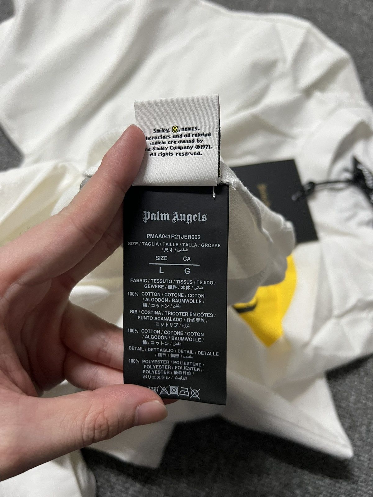 Palm Angels 「retail€449」Brand new palm angels x smiley tee shirt Size US L / EU 52-54 / 3 - 13 Thumbnail