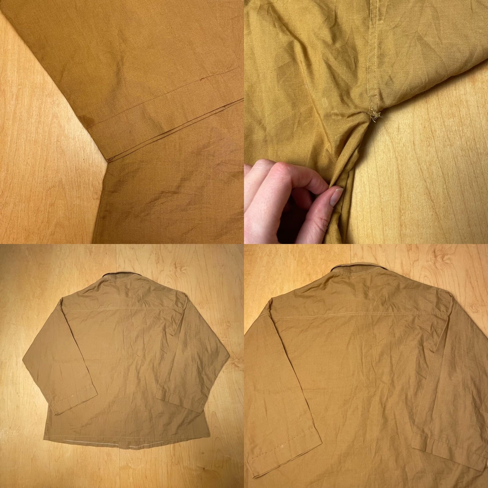 Vintage VINTAGE Brown XL Shirt Button Half Sleeve 1970s Work VTG Barcelona Made Size US XL / EU 56 / 4 - 8 Thumbnail