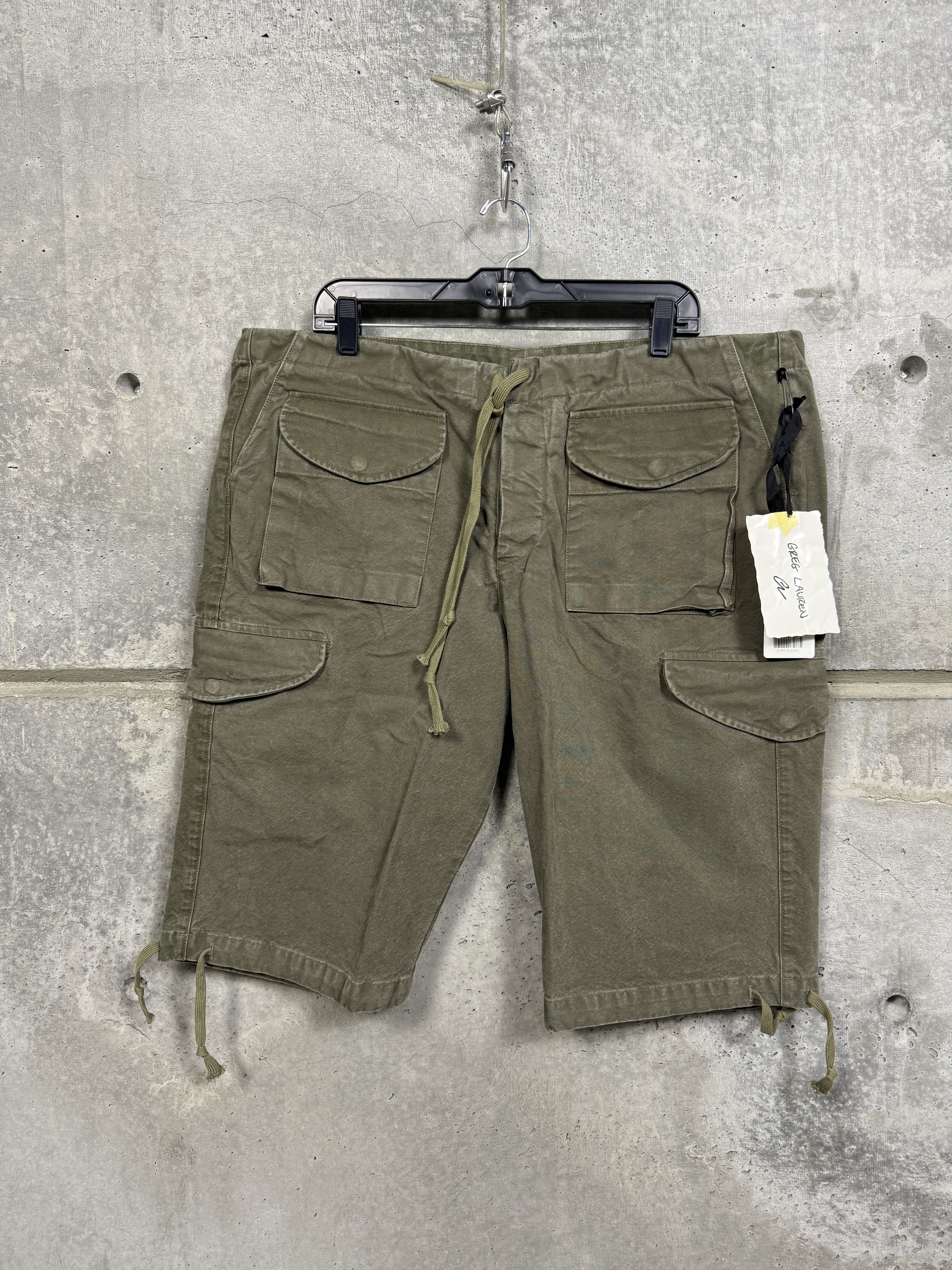 Greg Lauren $1000 Greg Lauren Army Jacket Shorts Size US 36 / EU 52 - 1 Thumbnail