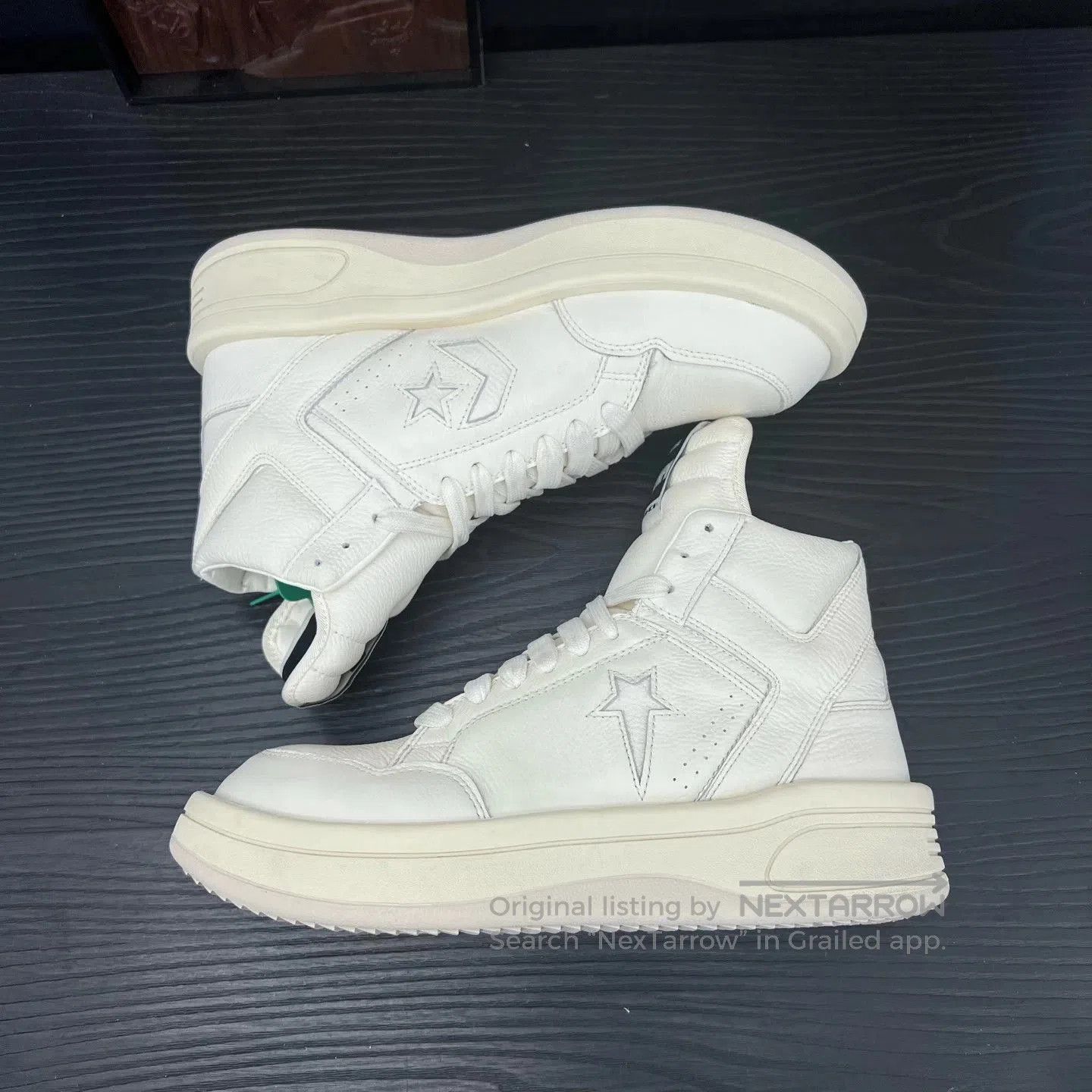 Converse White High-Top Sneakers Size 12. Size US 12 / EU 45 - 2 Thumbnail