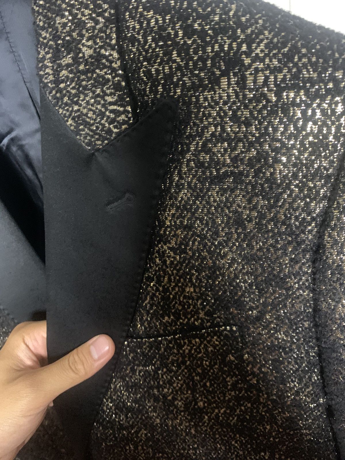 Celine Celine 2019FW Glitter Le smoking blazer Size US M / EU 48-50 / 2 - 2 Thumbnail