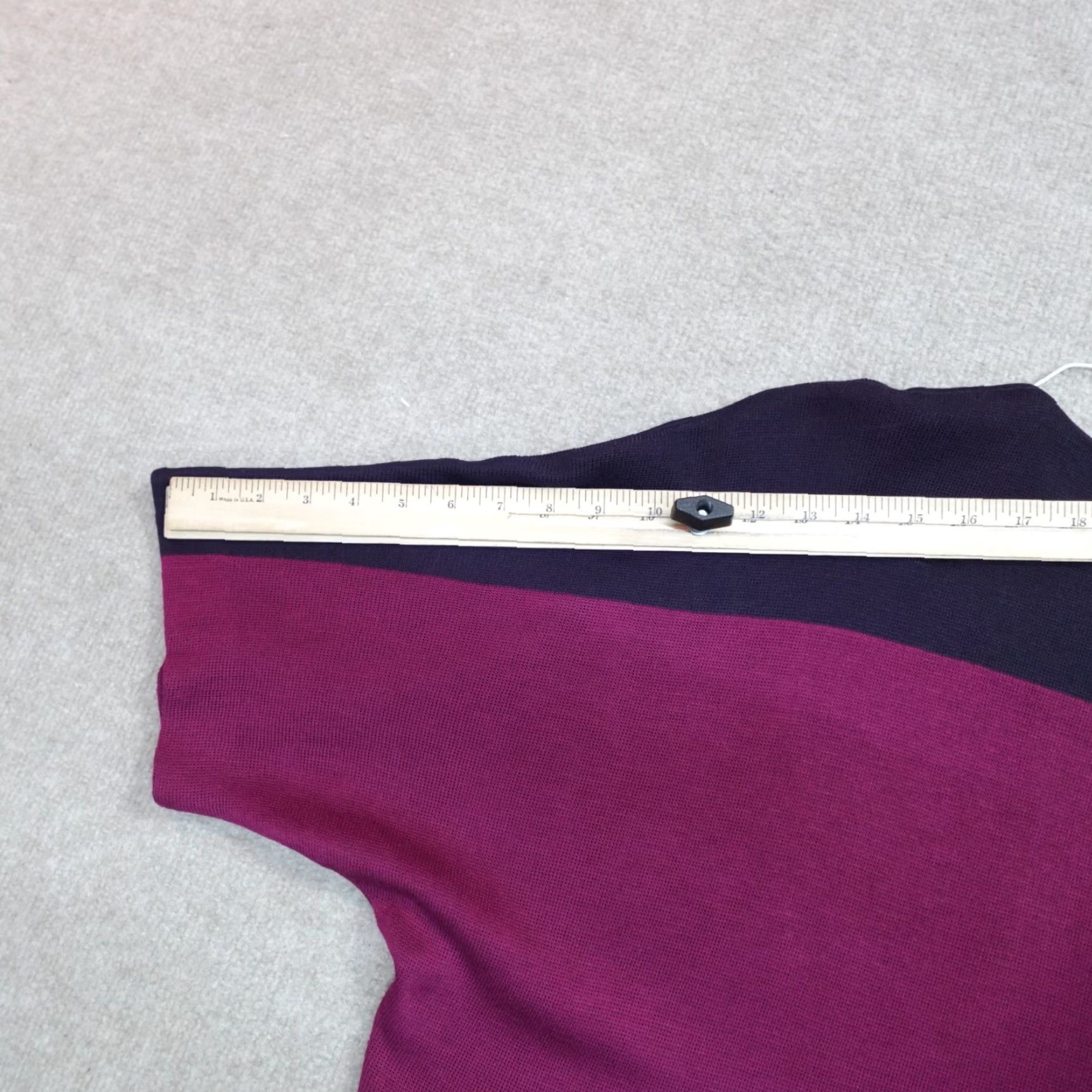 Vintage Misook Womens Sweater Small Purple Blue Purple Acrylic Poly Full Zip Size S / US 4 / IT 40 - 7 Thumbnail