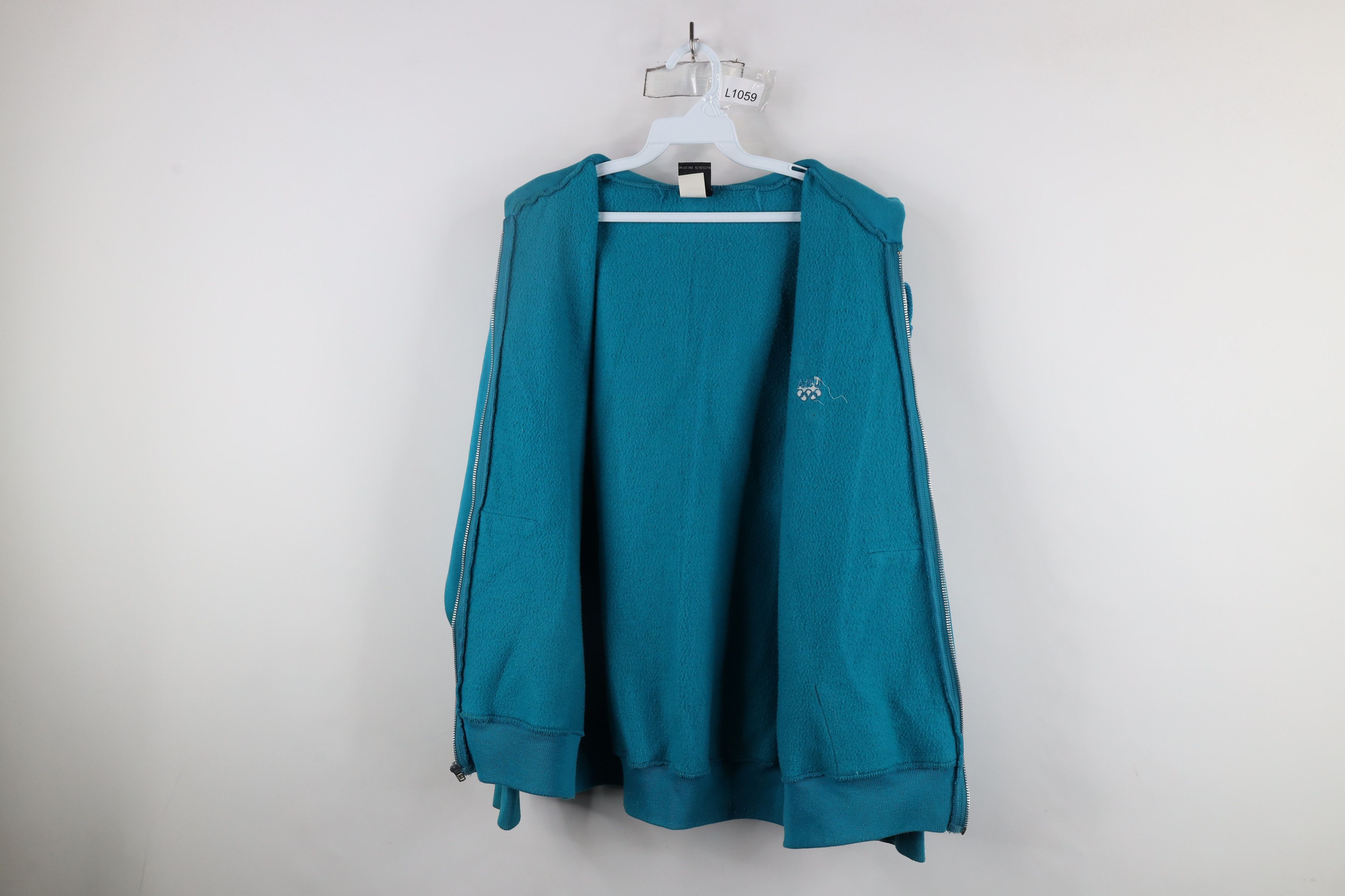 Vintage Vintage 90s USA Olympics Heavyweight Full Zip Hoodie USA Size US L / EU 52-54 / 3 - 13 Thumbnail