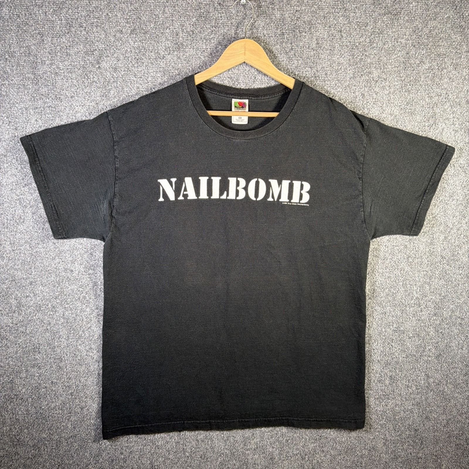 Band Tees Vintage Nailbomb Shirt Mens XL Black 90s Band Punk Loser Size US XL / EU 56 / 4 - 3 Thumbnail
