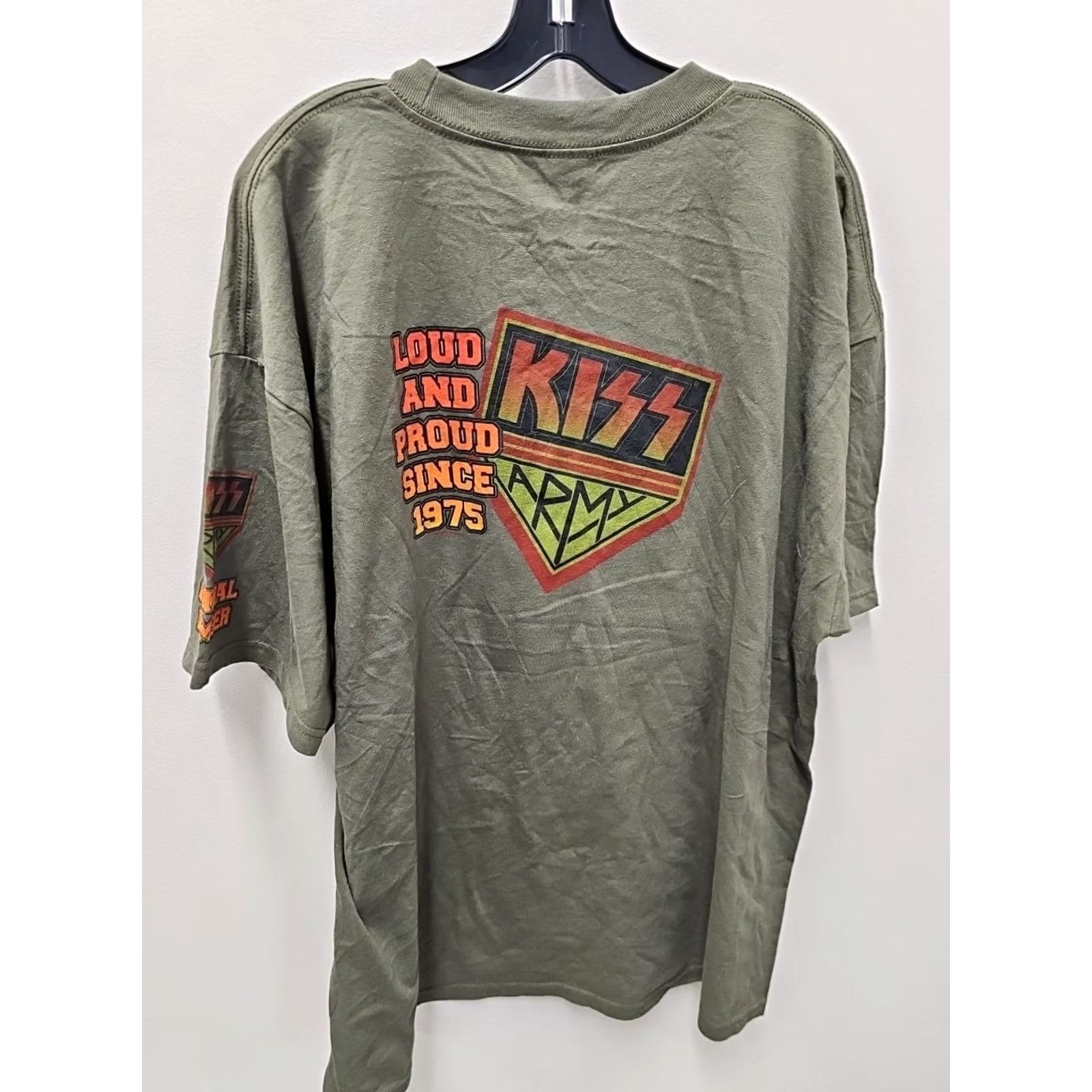 Vintage VINTAGE Kiss Army Band Shirt Mens 2XL Black T-Shirt Crew Neck Short Sleeve Graphic Print Logo Kiss Theme 2000s Mens XL? Size US XXL / EU 58 / 5 - 4 Thumbnail