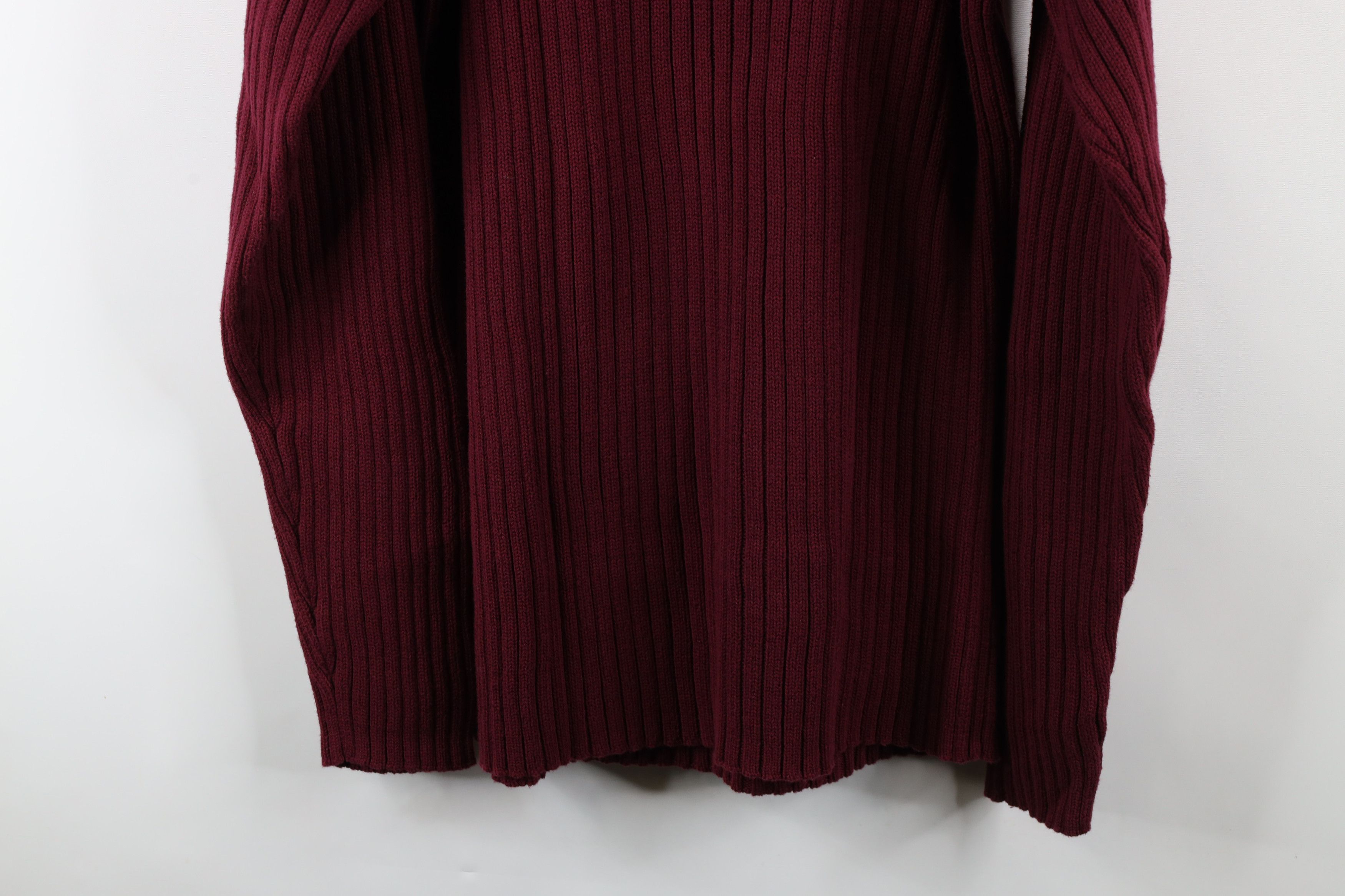 Vintage Vintage 90s Streetwear Chunky Ribbed Knit Turtleneck Sweater Size US XL / EU 56 / 4 - 9 Thumbnail
