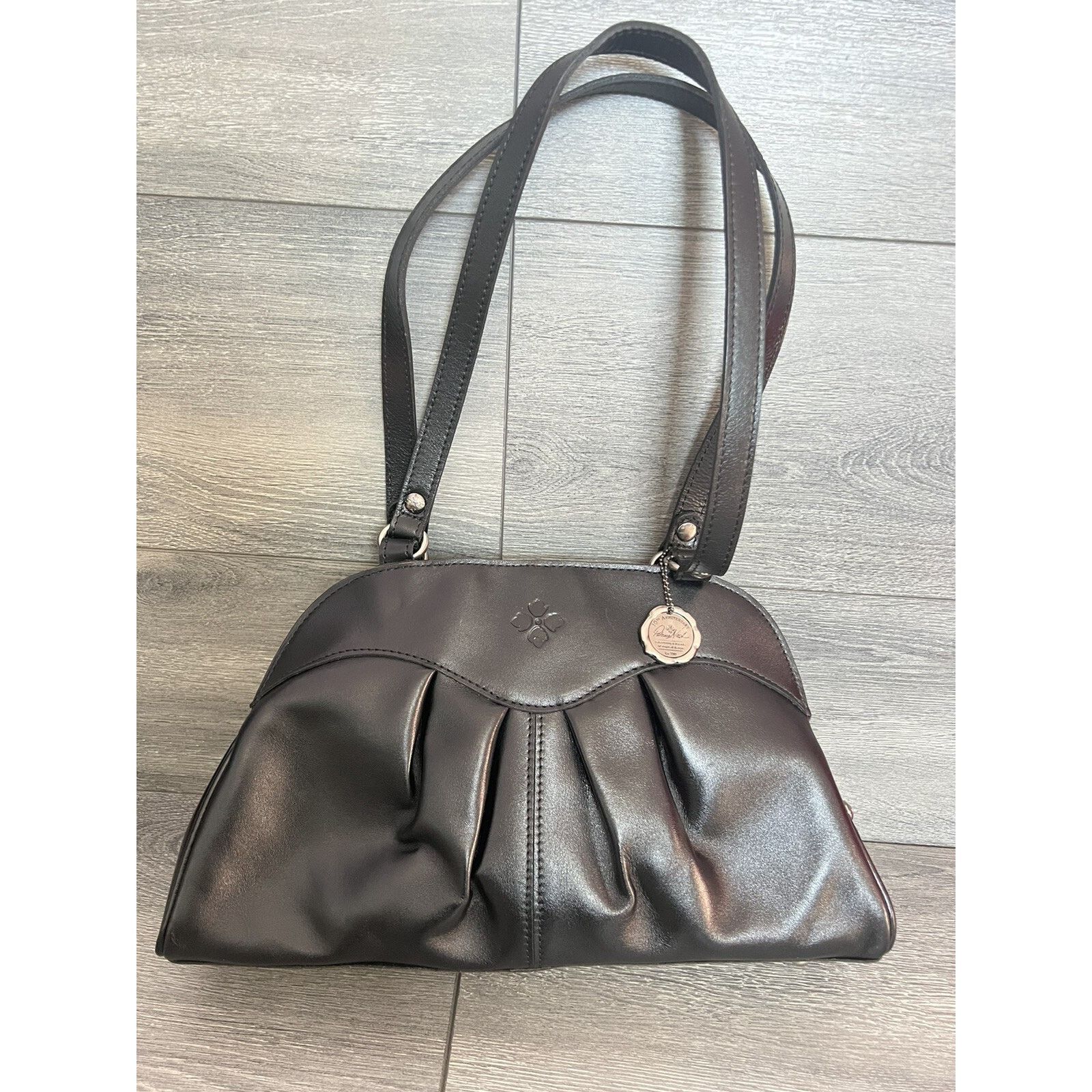 Patricia Nash Patricia Nash Oval Satchel Heritage black bag A399509 Size ONE SIZE - 3 Thumbnail