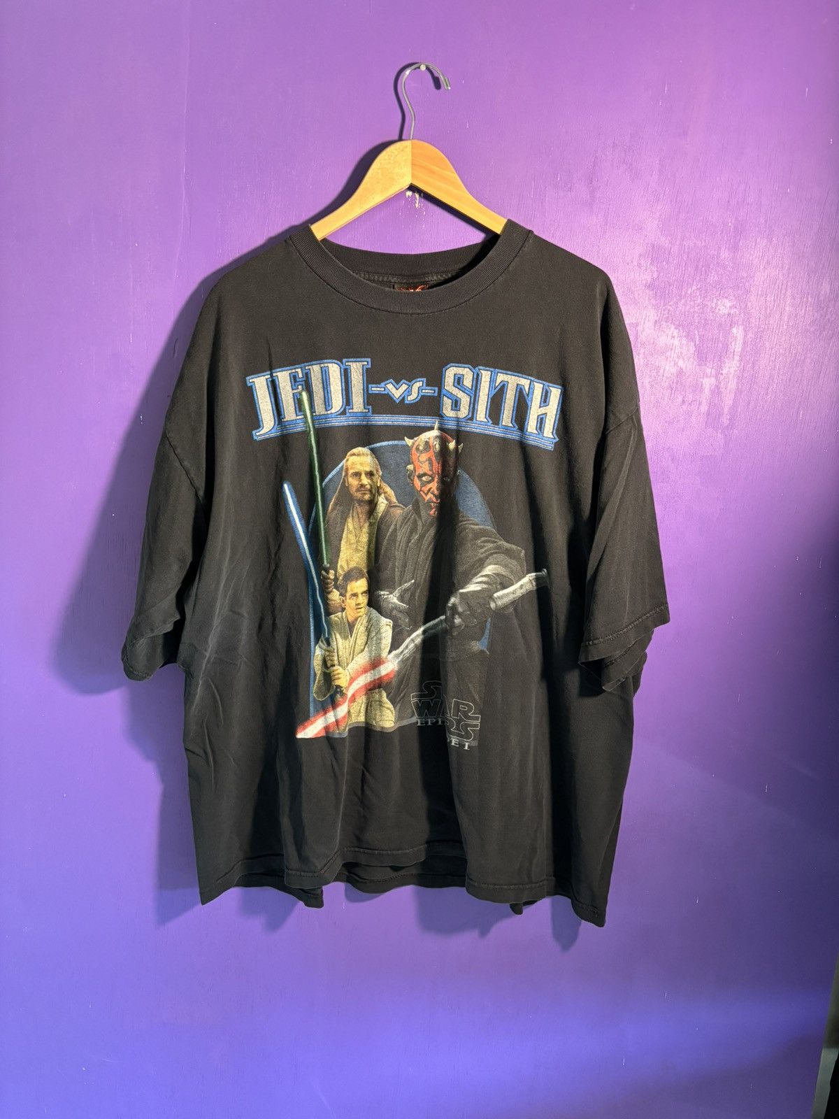 Star Wars Vintage 90s Star Wars Jedi vs sith t-shirt | Grailed