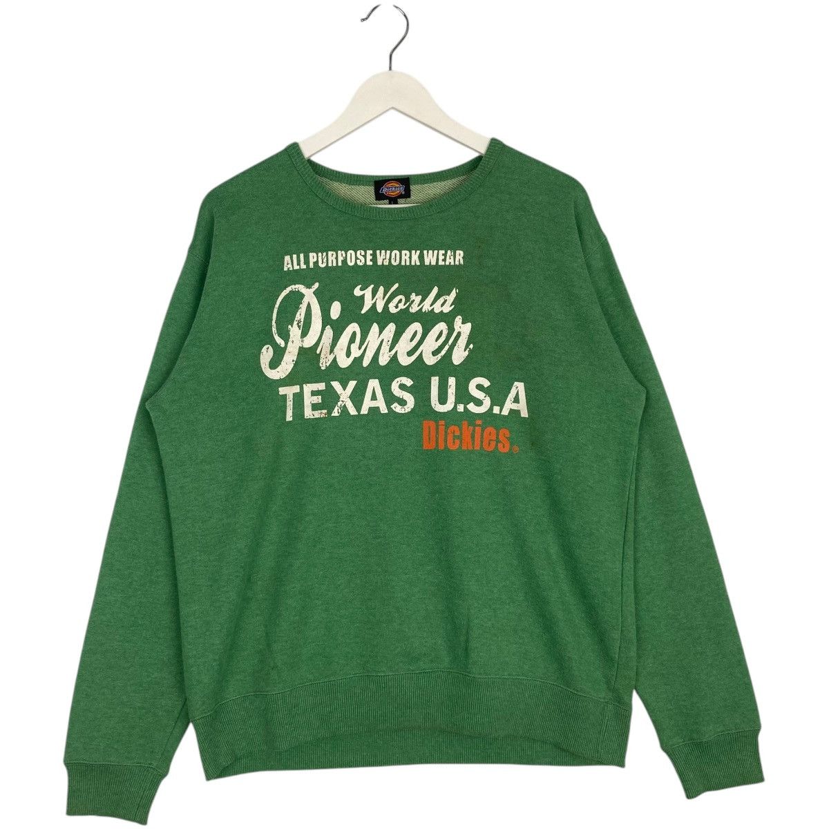 Dickies × Vintage Vintage Dickies Crewneck Sweatshirt Green Pullover Jumper L Size US L / EU 52-54 / 3 - 1 Thumbnail