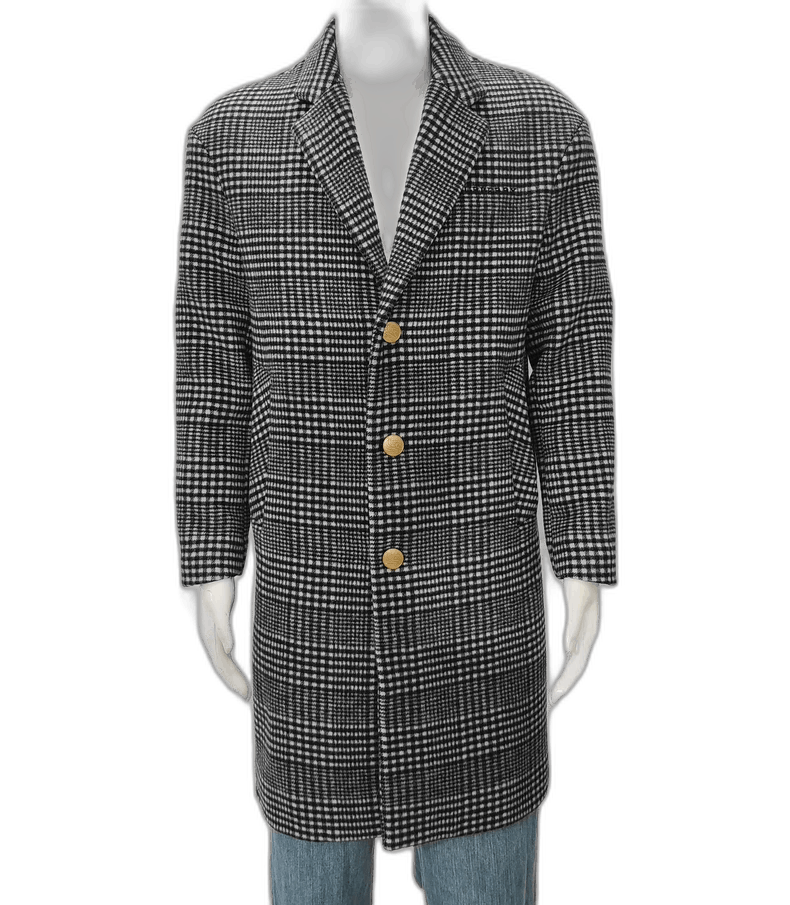 Vintage Burberry Wool Check Coat