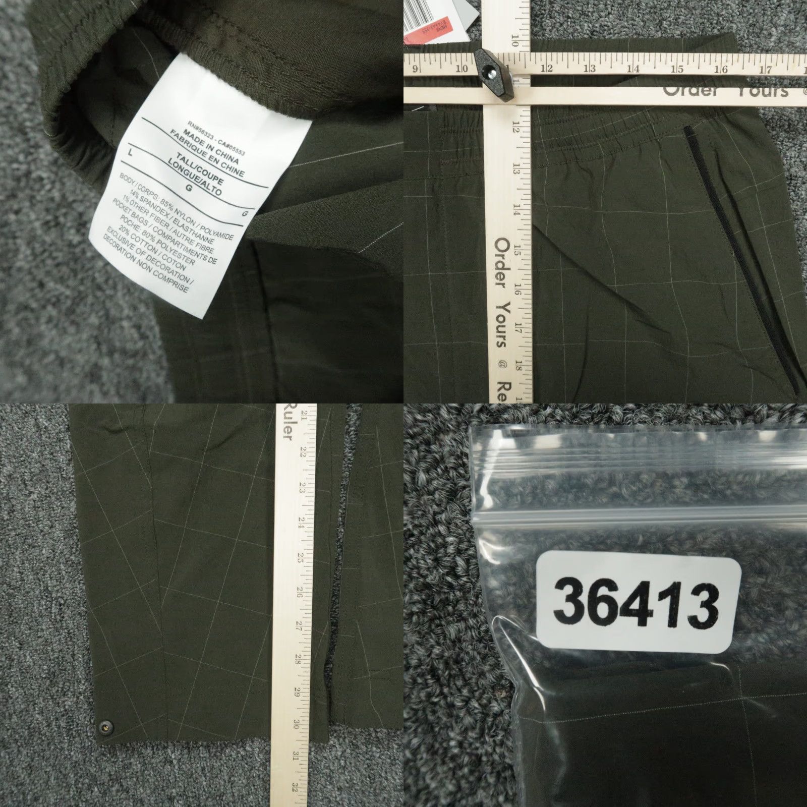 Nike Nike Pants Men Large Tall Green Tech Repel Pack Woven Cargo Zip Pocket NWT Size US 33 - 8 Thumbnail