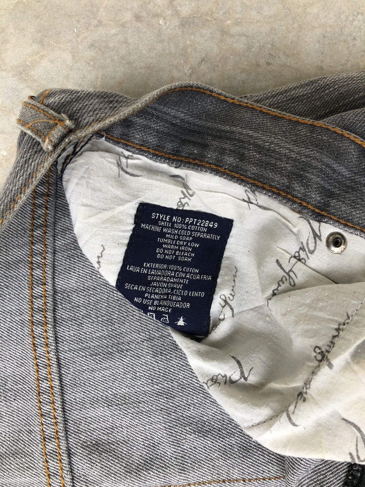 JNCO Phat Farm Y2K Loose Fit Black Washed Baggy Embroided Denim Size US 38 / EU 54 - 7 Thumbnail