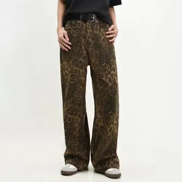 Japanese Brand Higuchi x Katou Leopard print jeans Size US 31 - 5 Thumbnail
