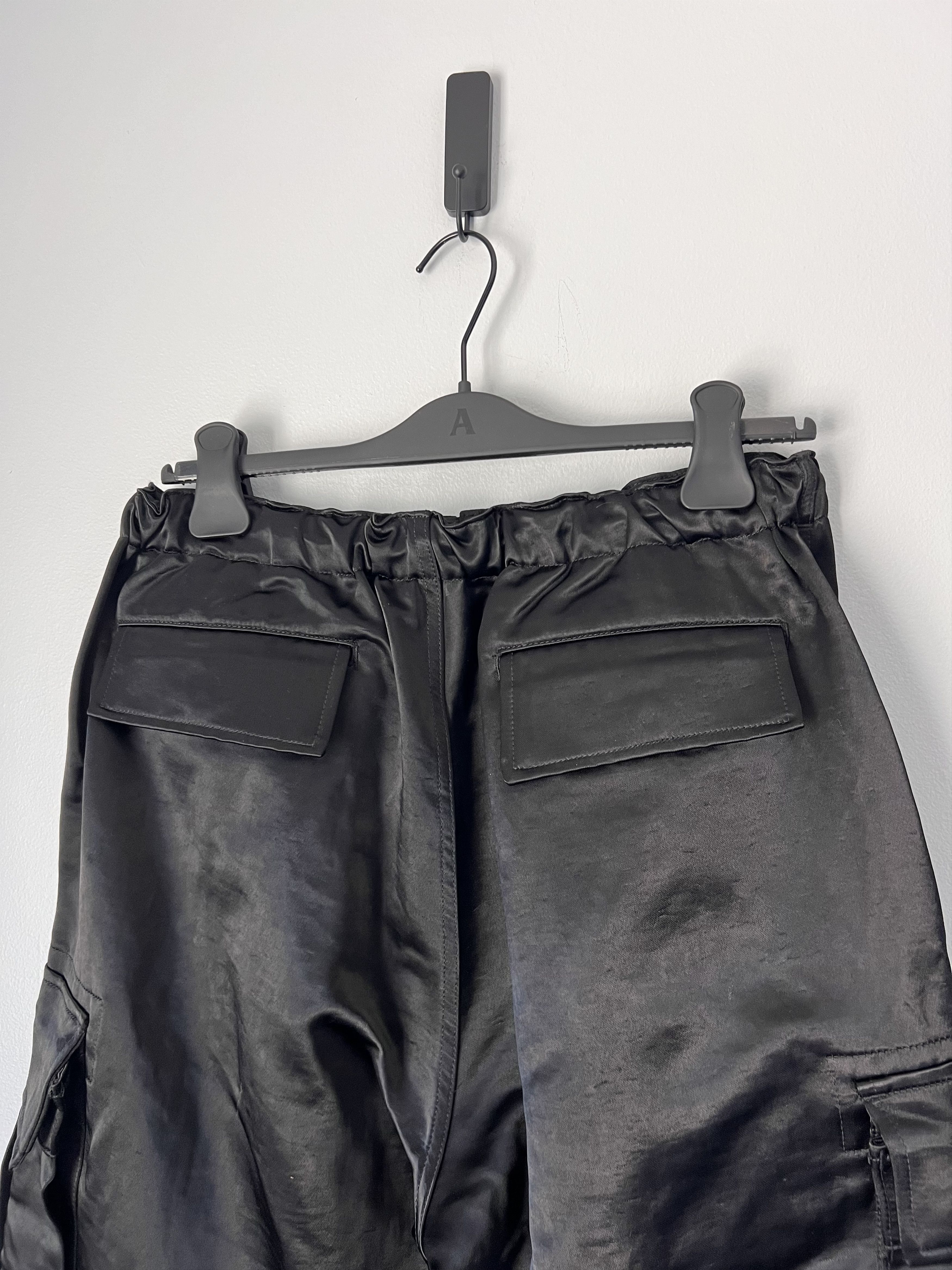 Comme des Garcons Homme Comme des Garcons Homme Satin Cargo Pants in Black Size US 32 / EU 48 - 5 Thumbnail