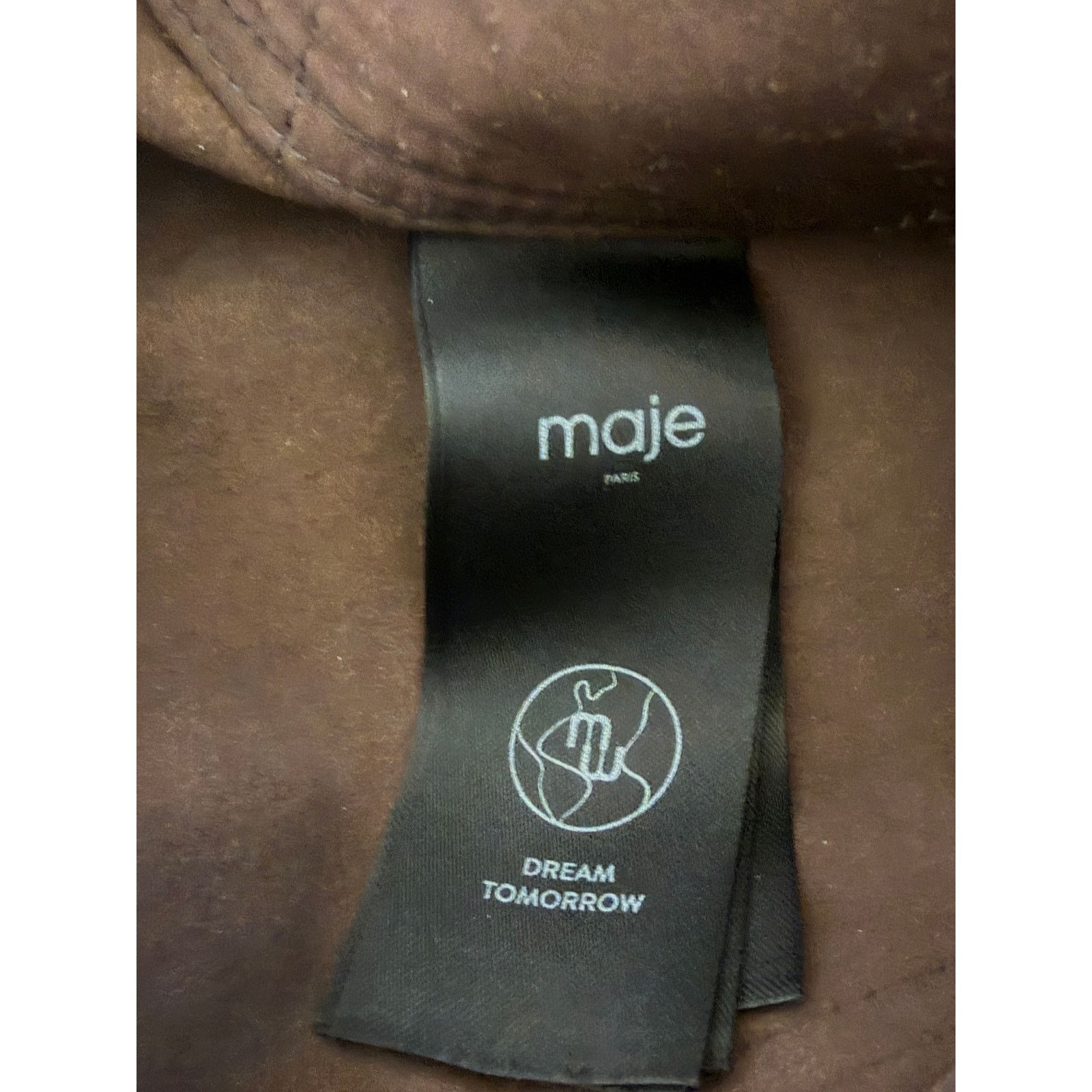 Maje Maje NWT Brown Sheepskin Leather trousers Size 31" - 6 Thumbnail