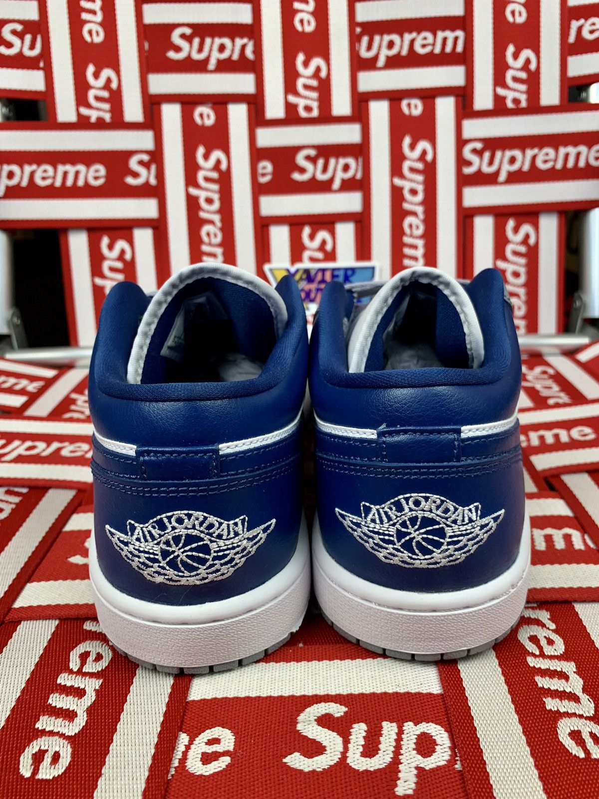 Jordan Brand × Nike Jordan 1 Low Stealth French Blue (Women’s size 9,5w) 8 men Size US 8 / EU 41 - 4 Thumbnail