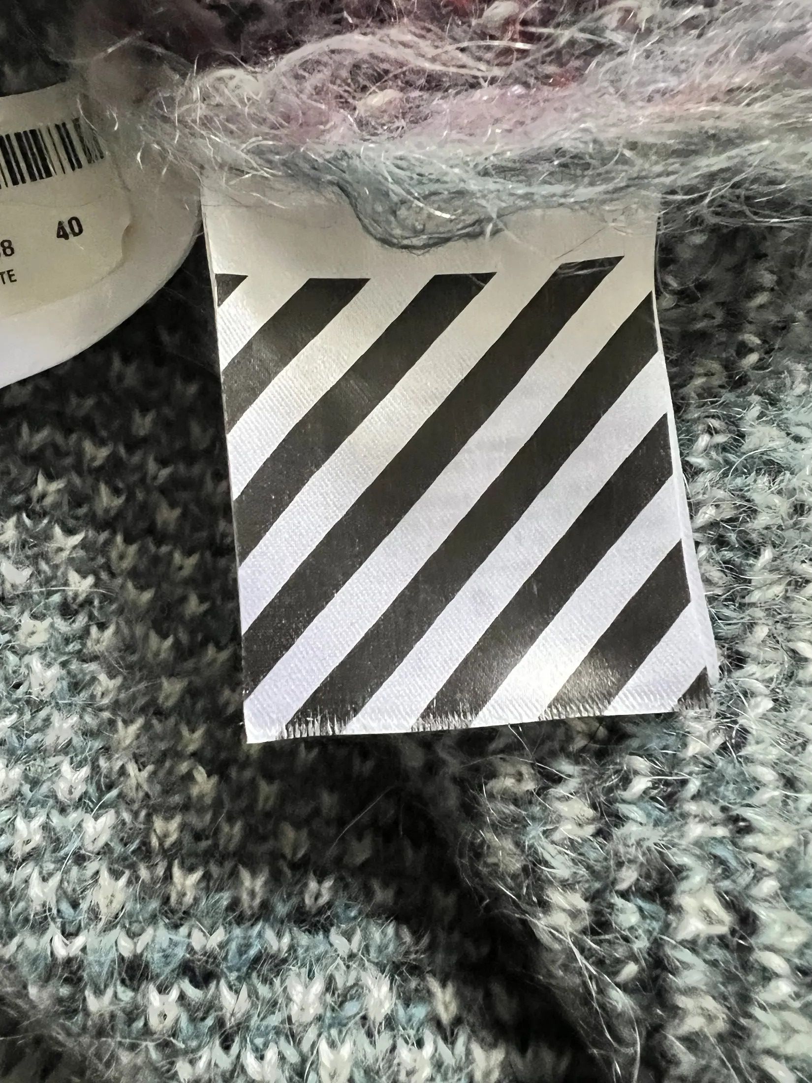 Off-White Off-white Fringe Knit Watercolor Mohair Size S / US 4 / IT 40 - 20 Thumbnail