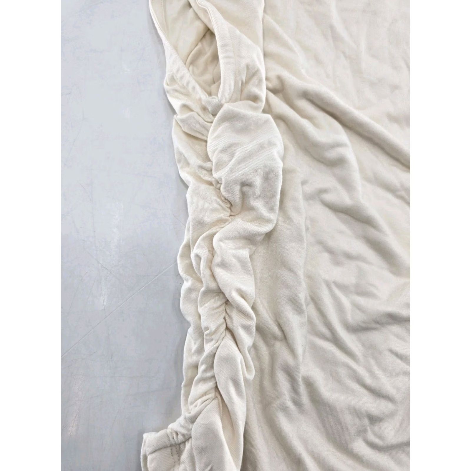 DKNY DKNY Top - Women's Ruched Versatile Everyday Top - Eggnog Silver - XS Size XS / US 0-2 / IT 36-38 - 7 Thumbnail