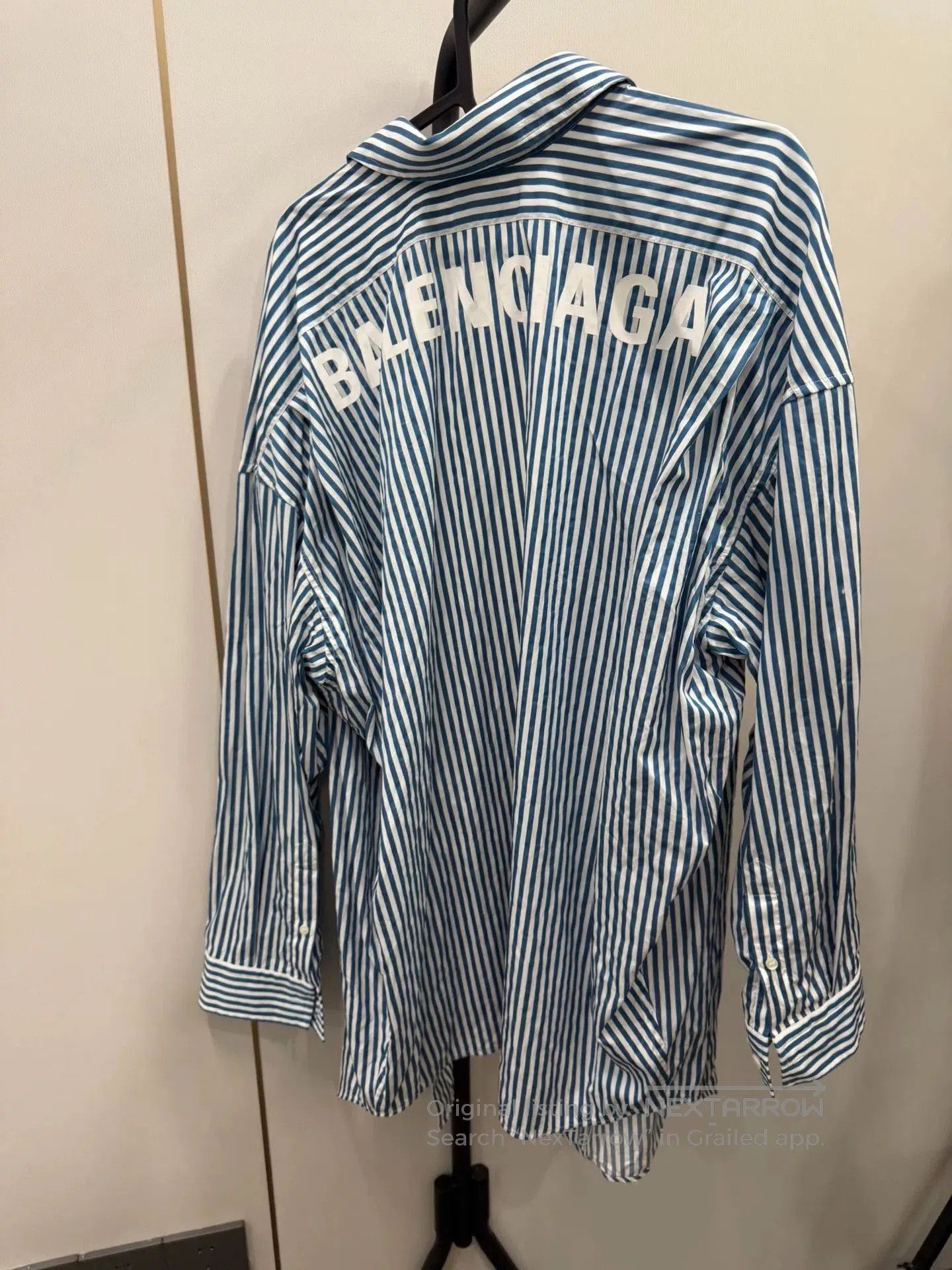 Balenciaga Balenciaga Striped Logo Back Shirt. Size XS / US 0-2 / IT 36-38 - 5 Thumbnail