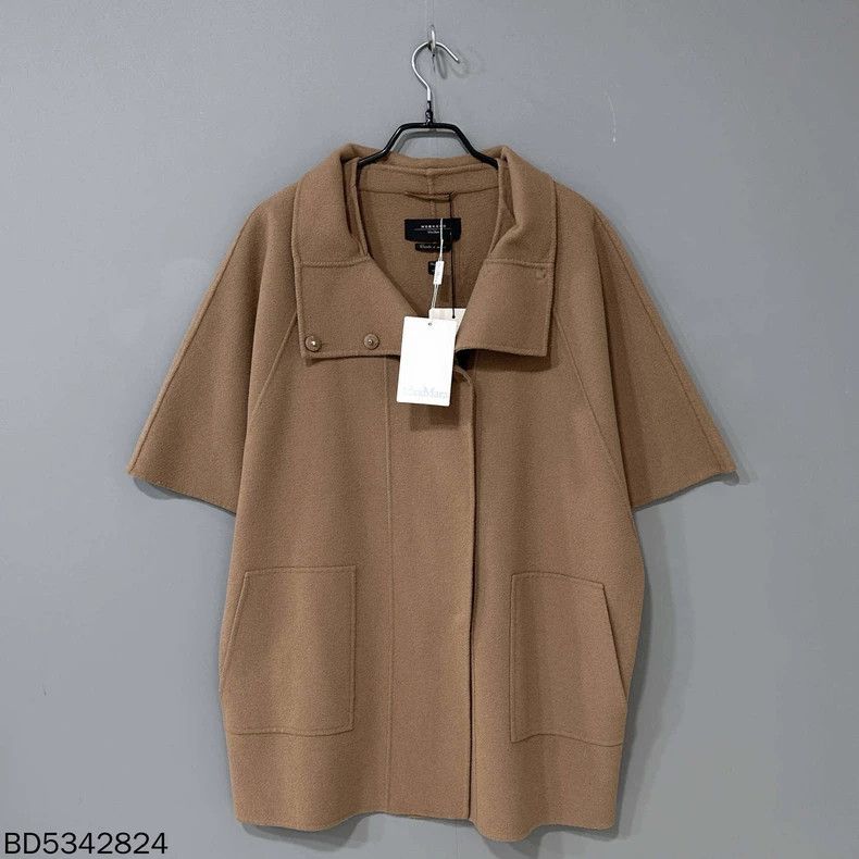 Max Mara MaxMara Brown Wool Cloak Coat -dmc Size US M / EU 48-50 / 2 - 1 Thumbnail