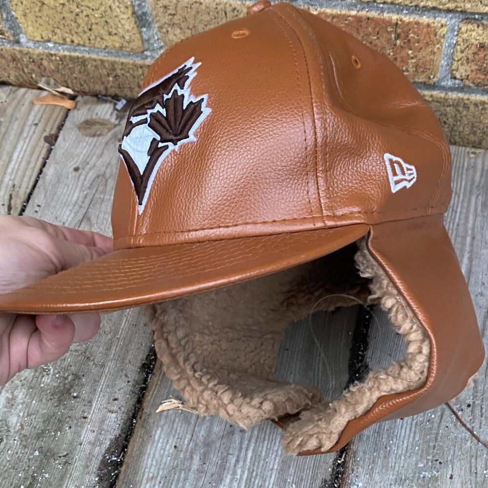 New Era Vintage New Era Toronto Blue Jays Leather Sherpa Baseball C Size ONE SIZE - 1 Thumbnail