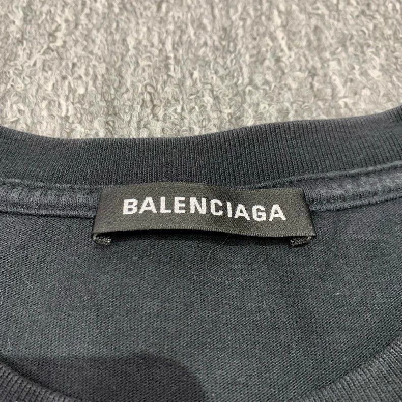 Balenciaga Balenciaga Black Spiral Short-Sleeve T-shirt Size US M / EU 48-50 / 2 - 5 Thumbnail