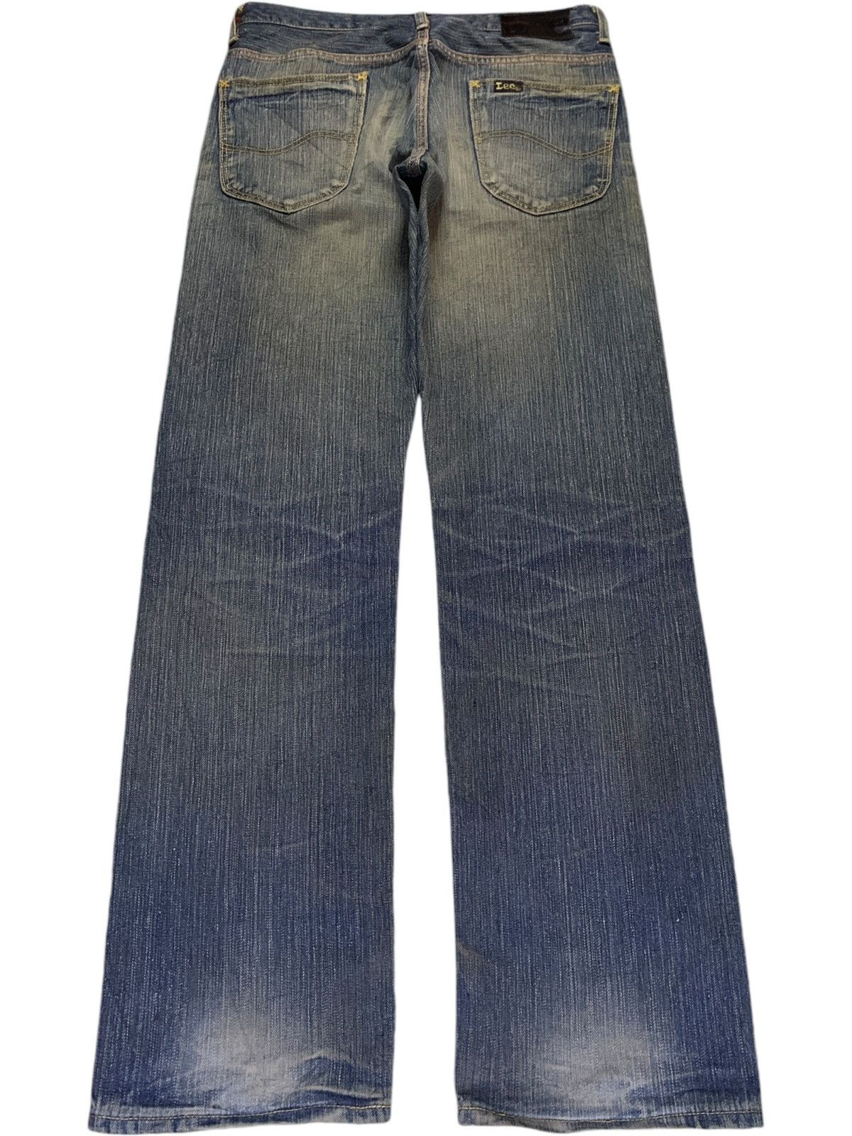 Lee Vintage Japanese Lee Mud Wash Distressed Baggy Jeans Size US 31 - 2 Thumbnail