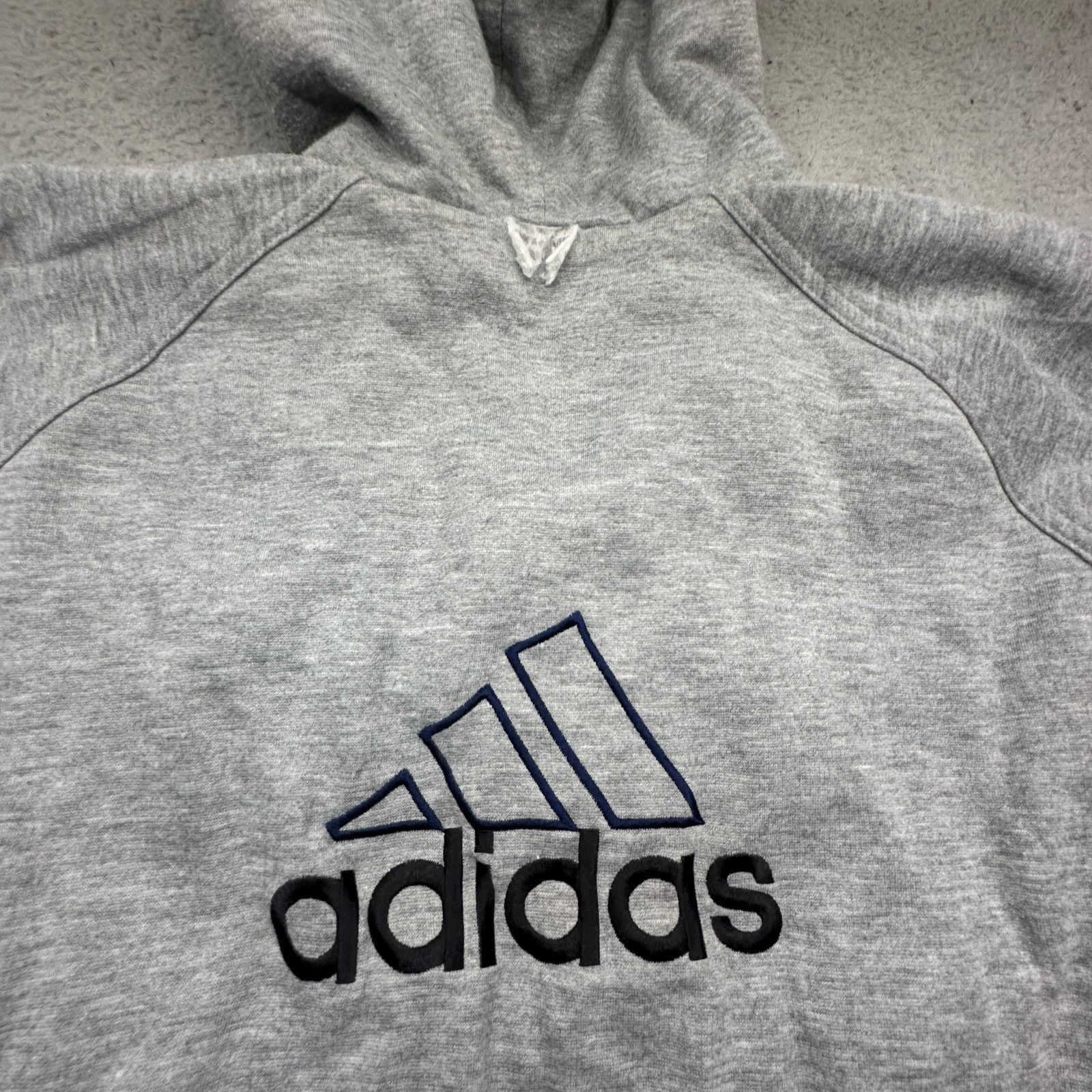 Adidas VTG 90s Adidas Reversible Nylon Jacket Hoodie Large Blue Size US L / EU 52-54 / 3 - 10 Thumbnail