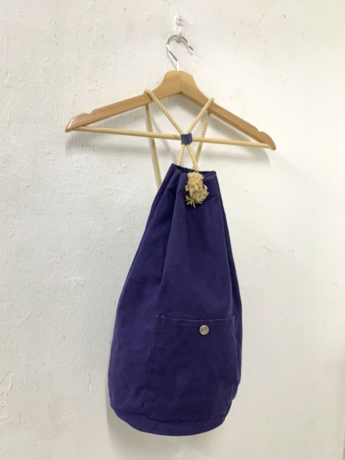 Ichizawa Shinzaburo Hanpu Canvas Bucket Bag, Men's
