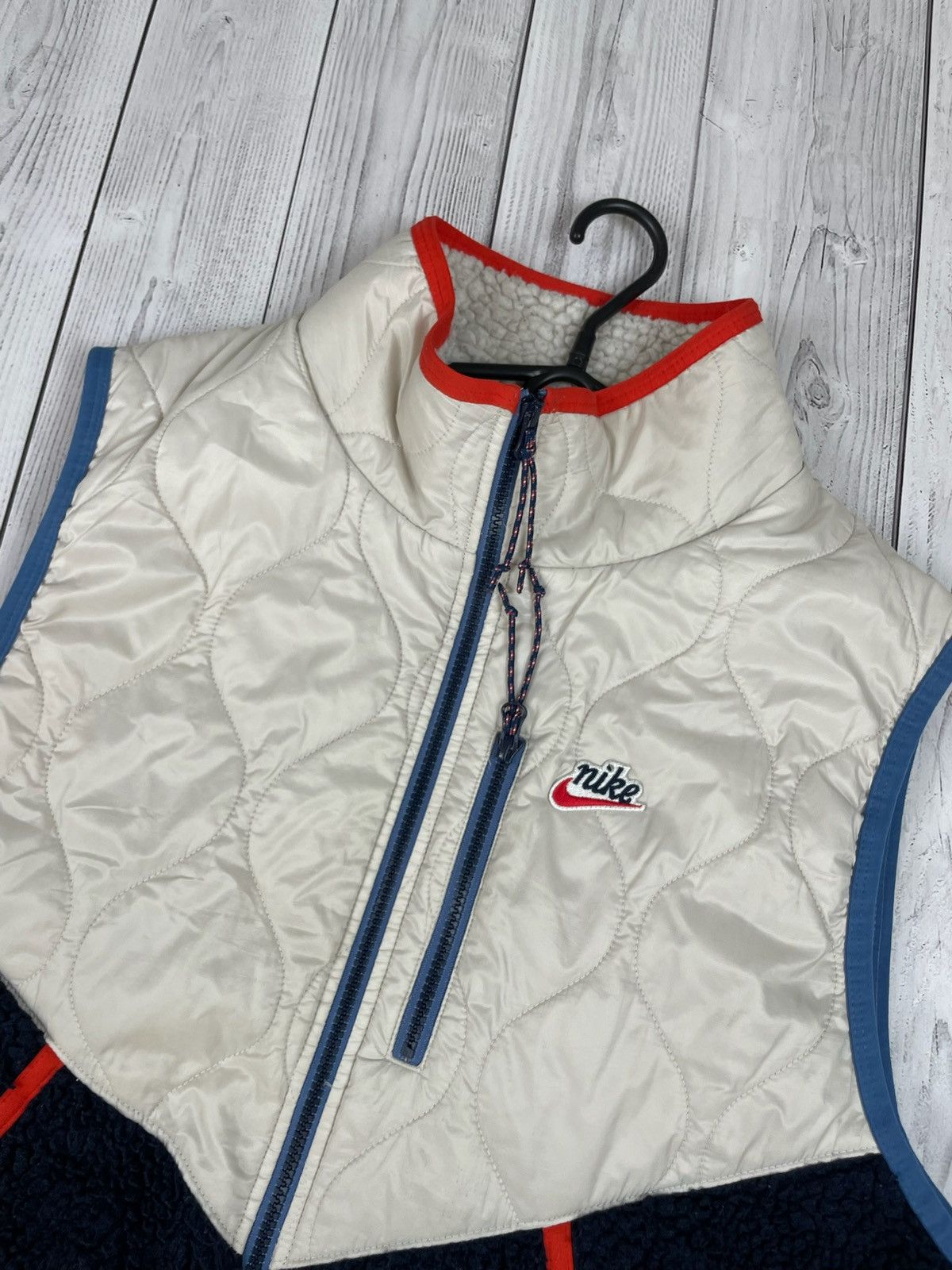 Nike Vintage Nike Sherpa vest teddy rare logo size L Size US L / EU 52-54 / 3 - 2 Thumbnail