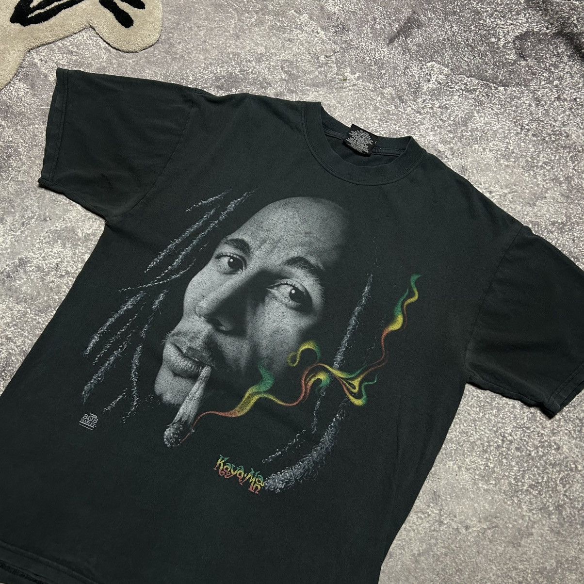 Bob Marley Vintage Bob Marley Zion tag 1990’s big logo band tee size L Size US L / EU 52-54 / 3 - 2 Thumbnail