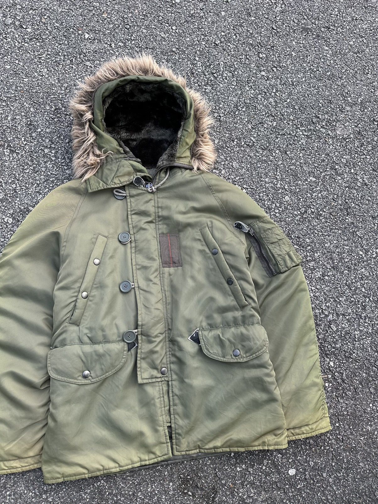 Vintage 🪖Avirex Officers Uniform Parka Jacket Size US S / EU 44-46 / 1 - 4 Thumbnail
