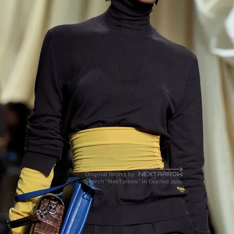 Fendi Fendi Women's Wool Sweater High Neck Top Size XS / US 0-2 / IT 36-38 - 7 Thumbnail