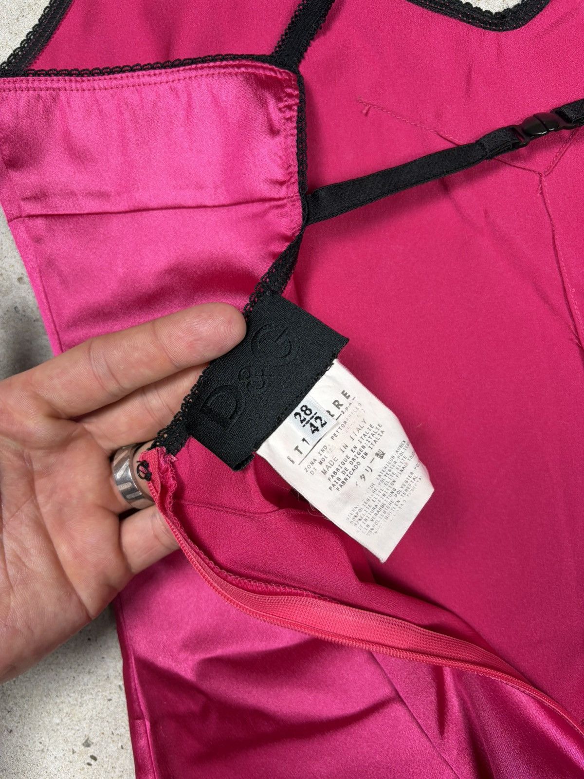 Dolce & Gabbana Vintage Y2K Dolce & Gabbana Fuchsia Cami Top Bustier Corset Size M / US 6-8 / IT 42-44 - 10 Thumbnail