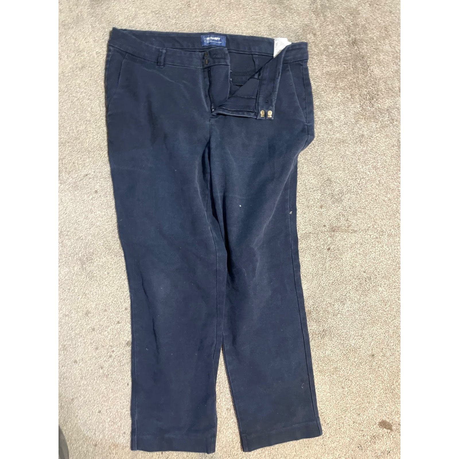 Old Navy Old Navy Harper Dress Pants Womens 10 Blue Mid Rise Straight Stretch Career Pants Size 32" / US 10 / IT 46 - 2 Thumbnail