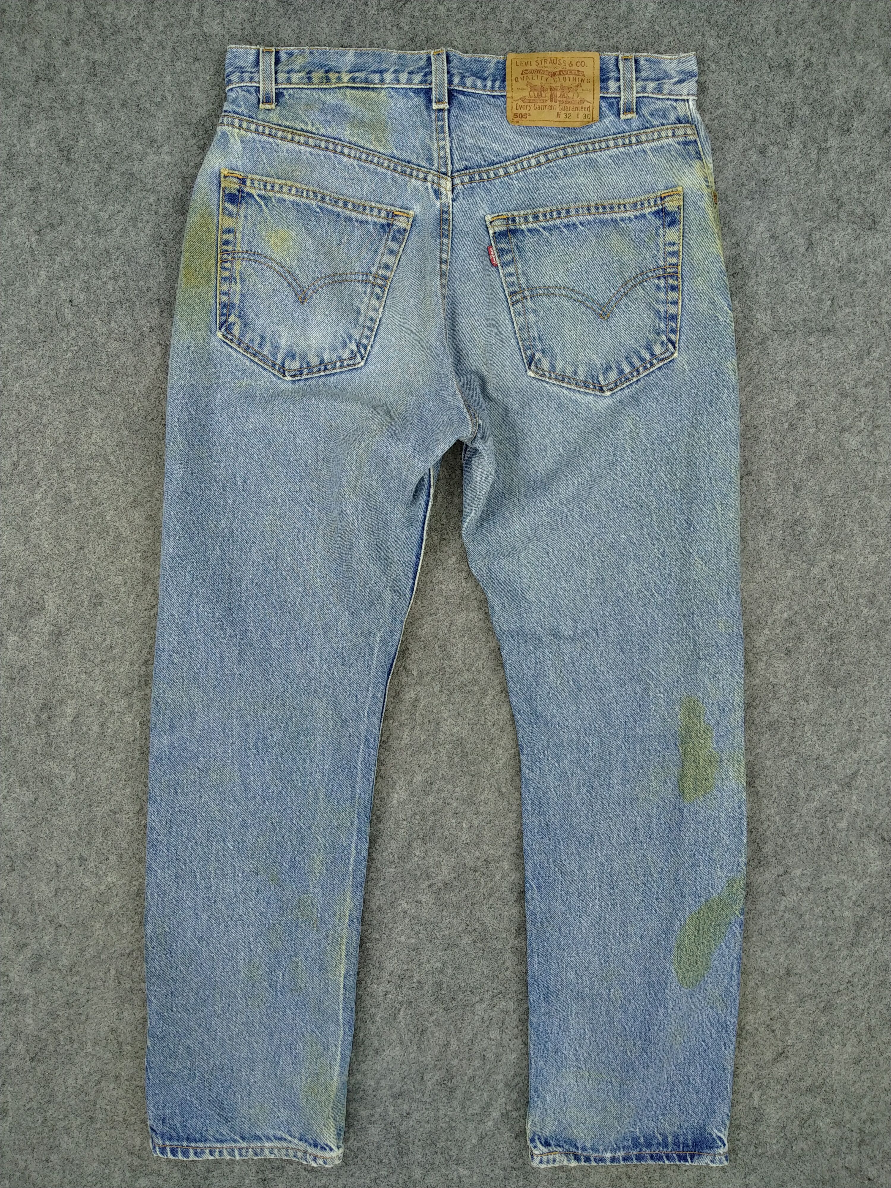 Levi's 90s Dirty Blue Vintage Levi's USA 505 32x29.5 Denim -JN874 Size US 32 / EU 48 - 2 Thumbnail